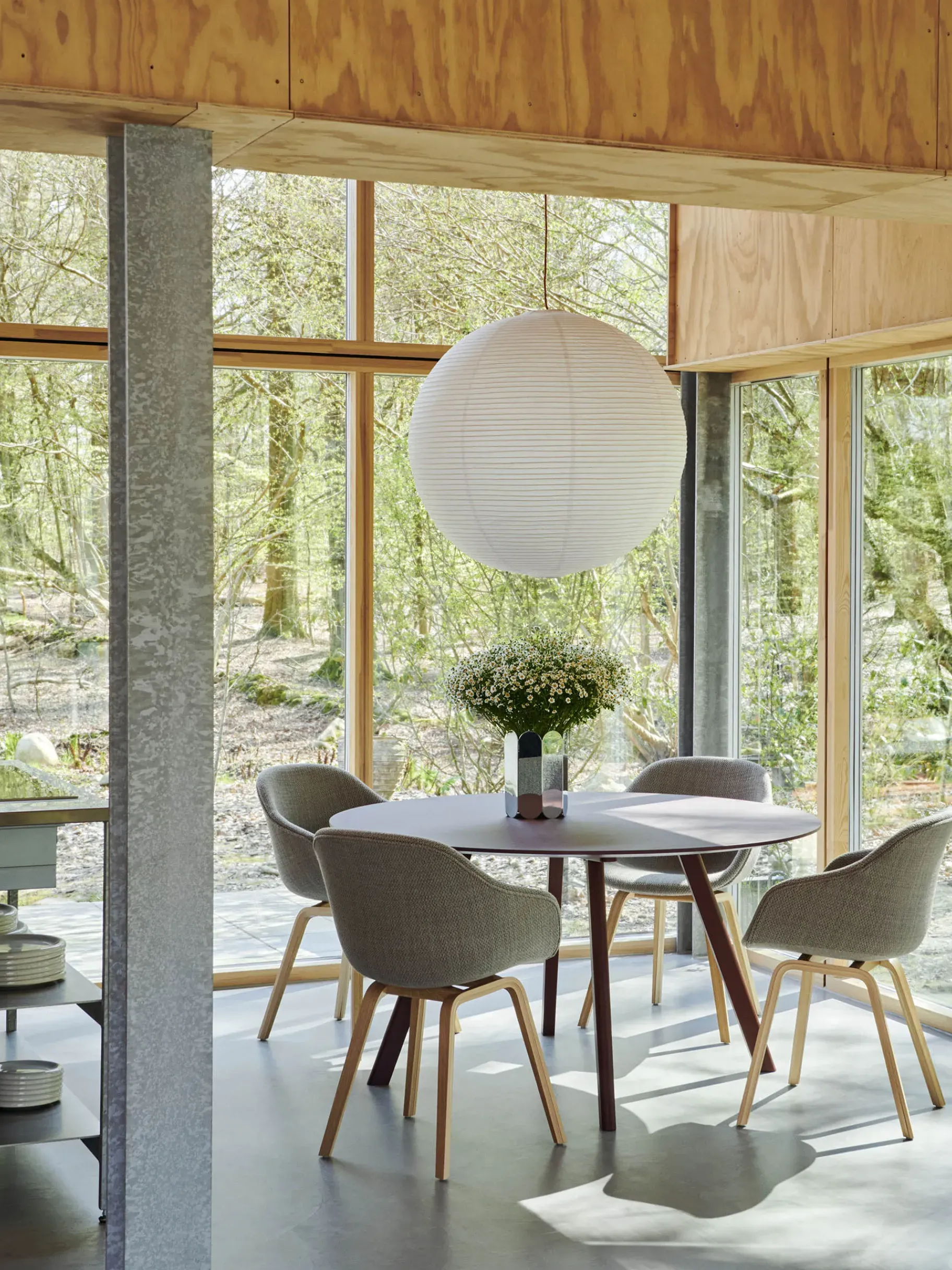 BENSIMON Suspensions<Abat-jour papier de riz shade d80cm - hay BLANC