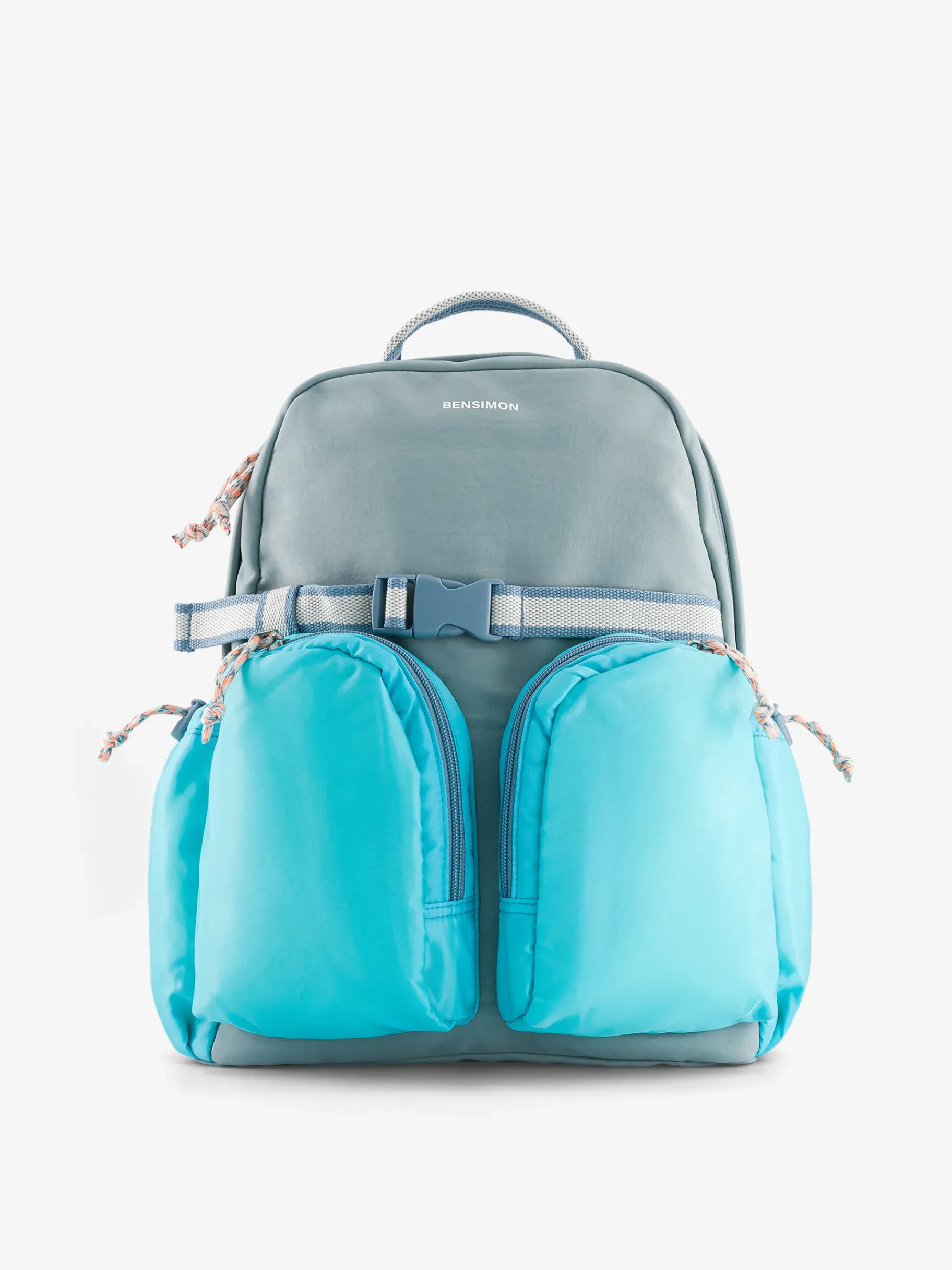 BENSIMON Sacs À Dos<Back pack montfleur BLEU GRISE