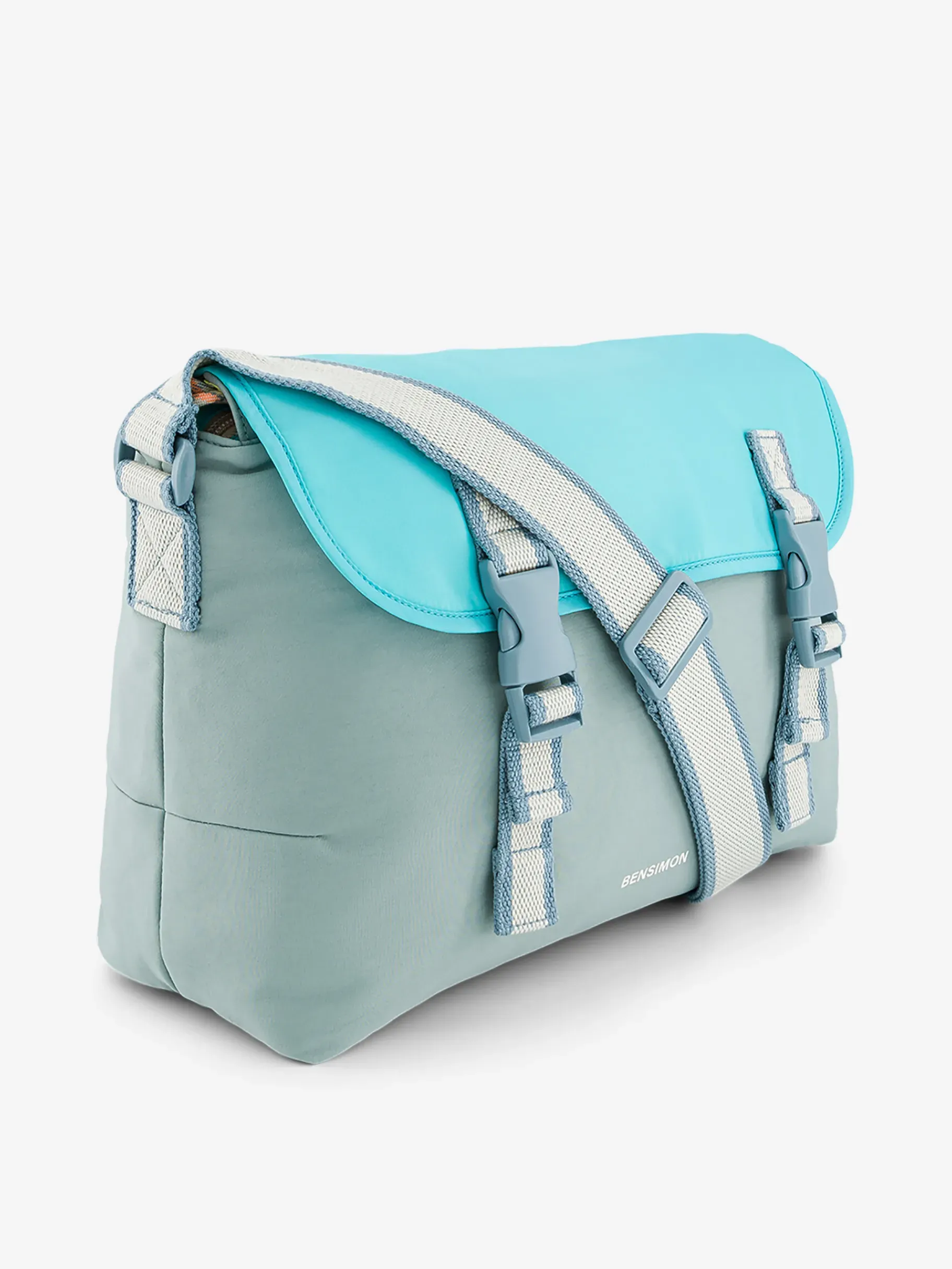 BENSIMON Sacs Porté Épaule<Besace nidda BLEU GRISE