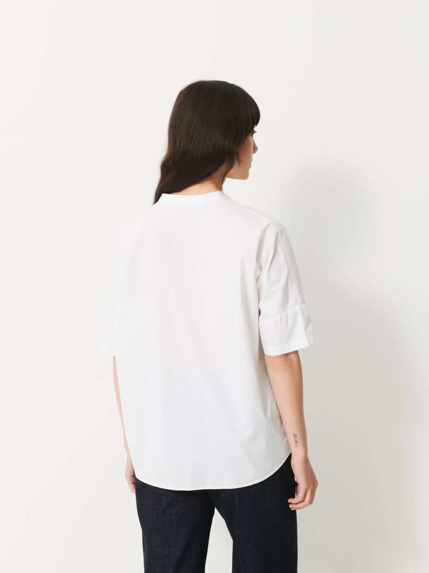 BENSIMON Tops & Chemises<Blouse lanica BLANC