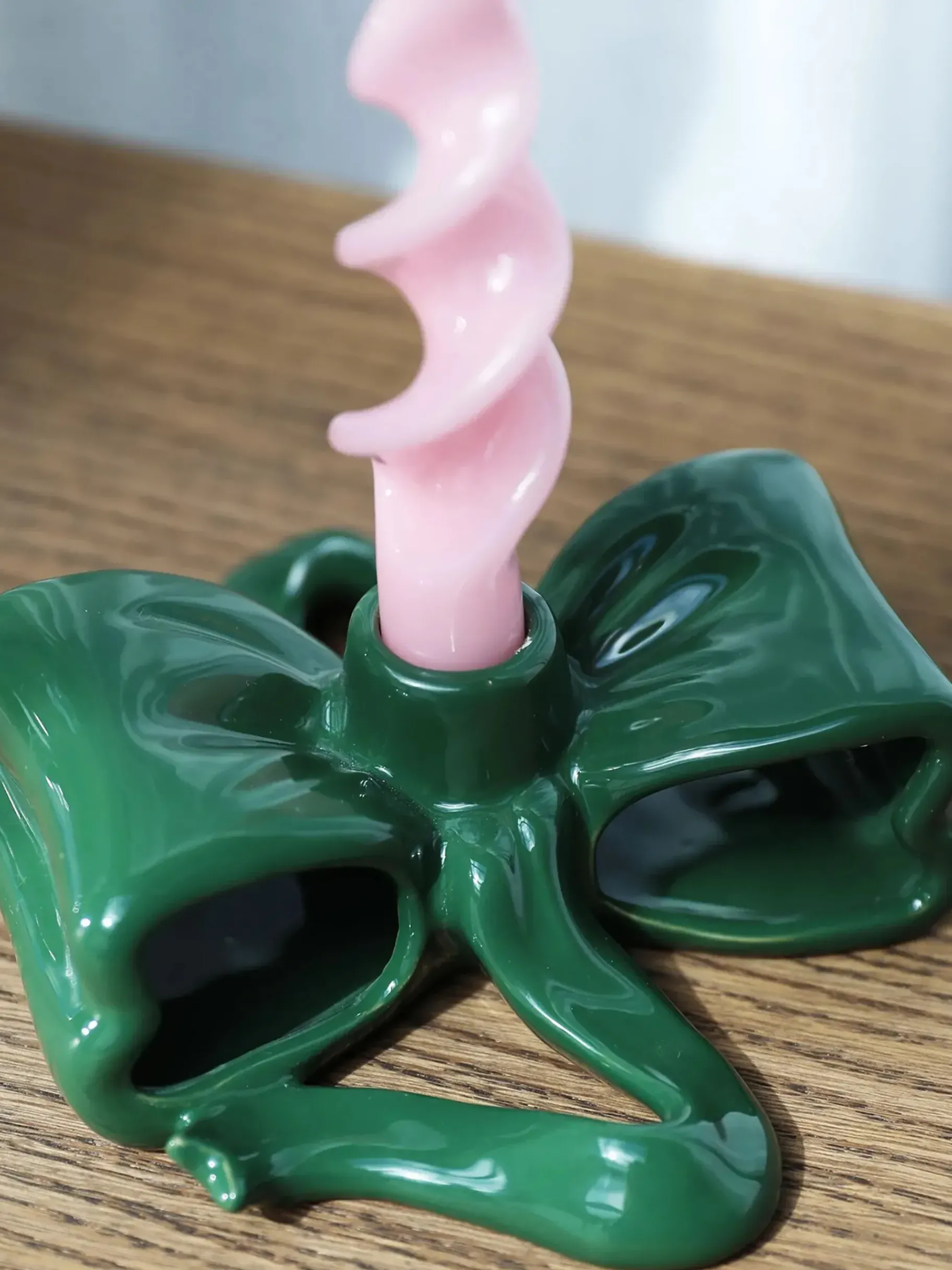 BENSIMON Bougies<Bougeoir noeud - &klevering VERT
