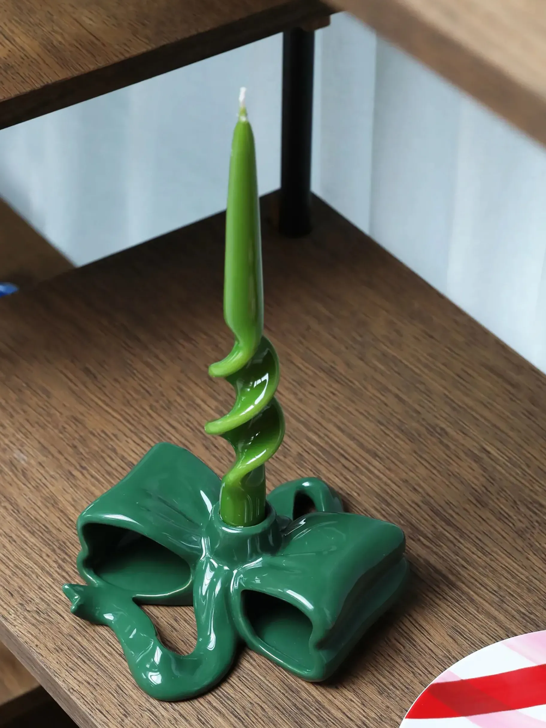 BENSIMON Bougies<Bougeoir noeud - &klevering VERT