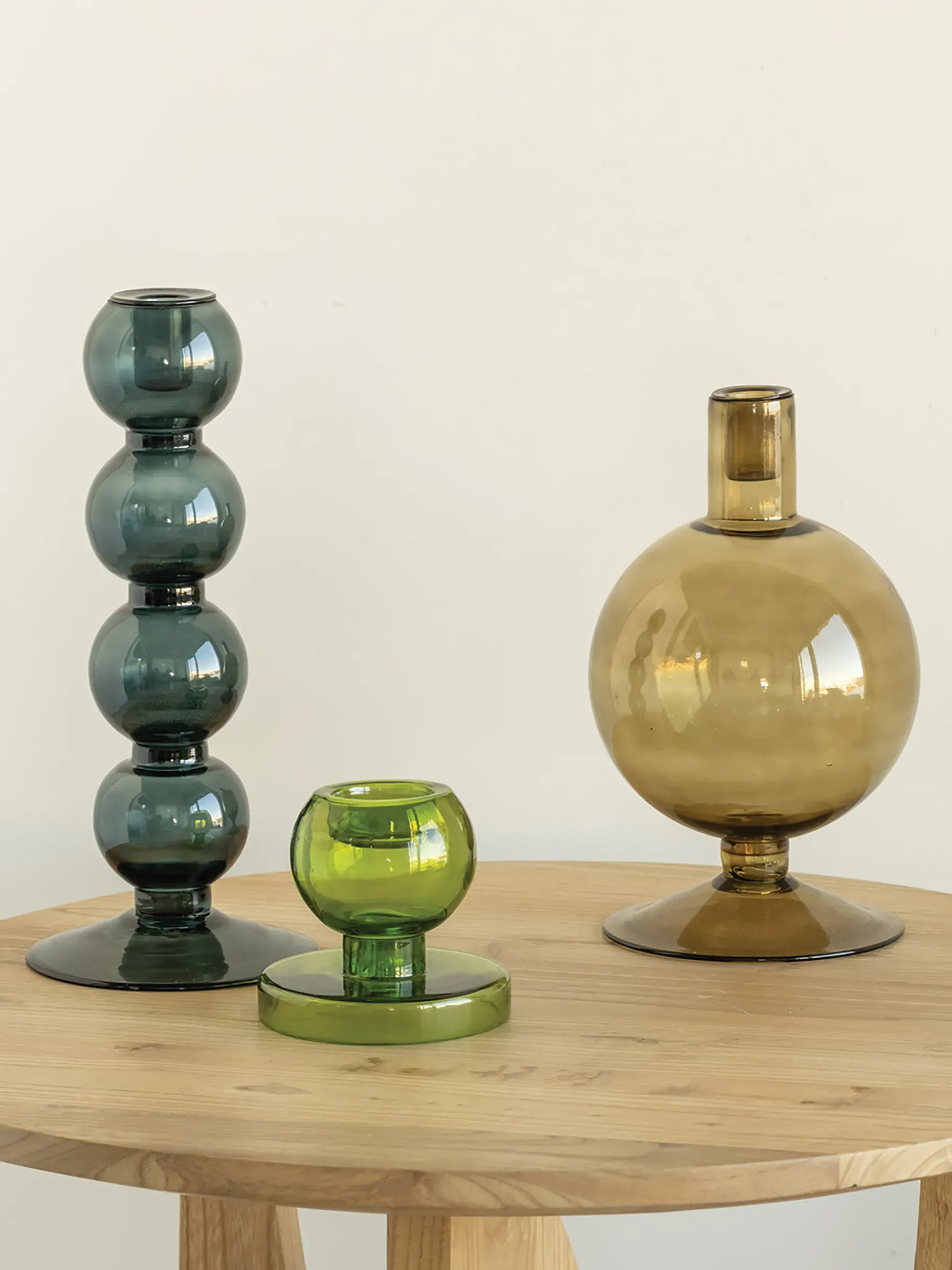 BENSIMON Objets Décoratifs|Bougies<Bougeoir retro 4 boules vert noir - urban nature culture GRIS