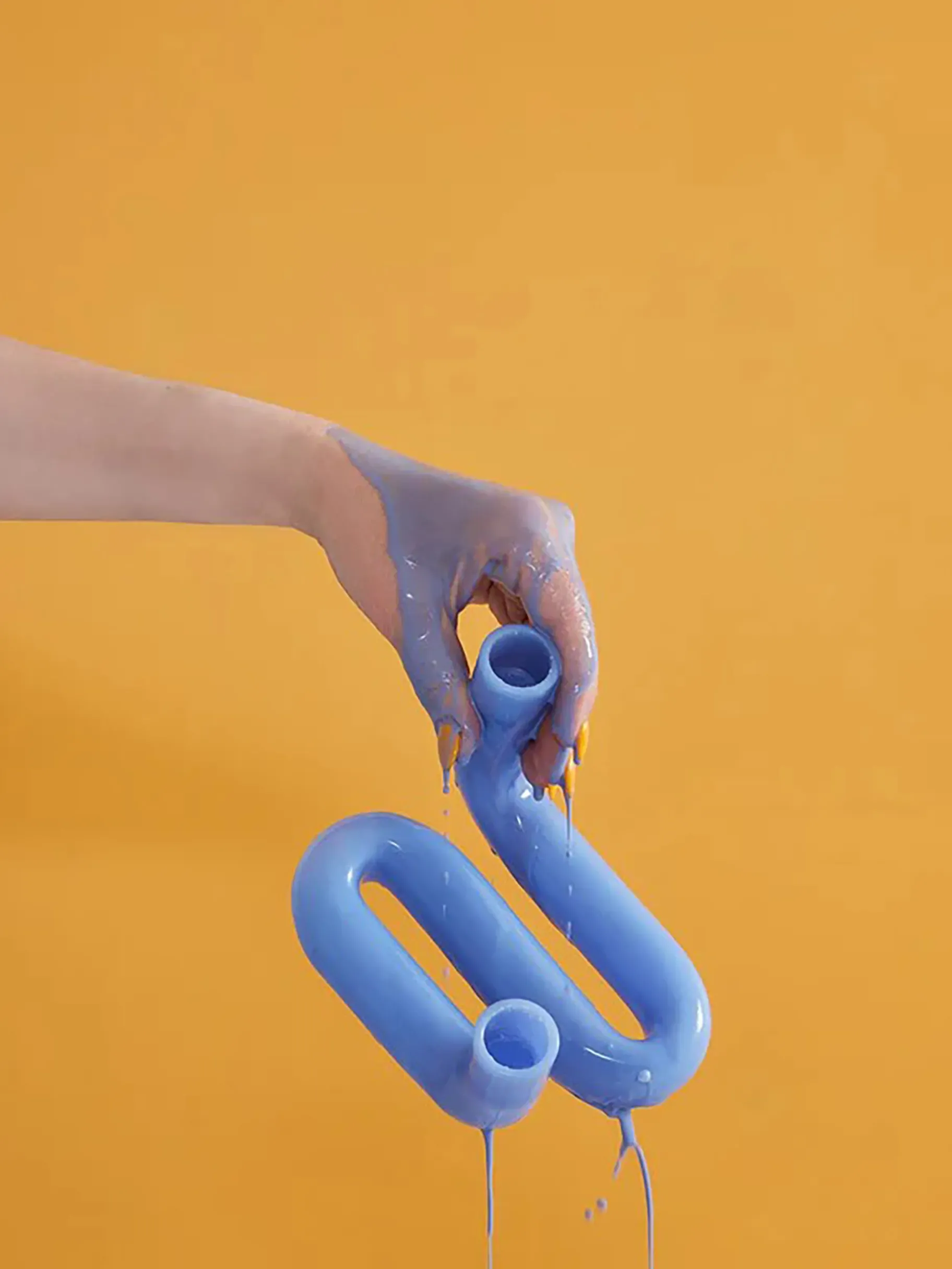 BENSIMON Bougies<Bougeoir wave - studio about BLEU