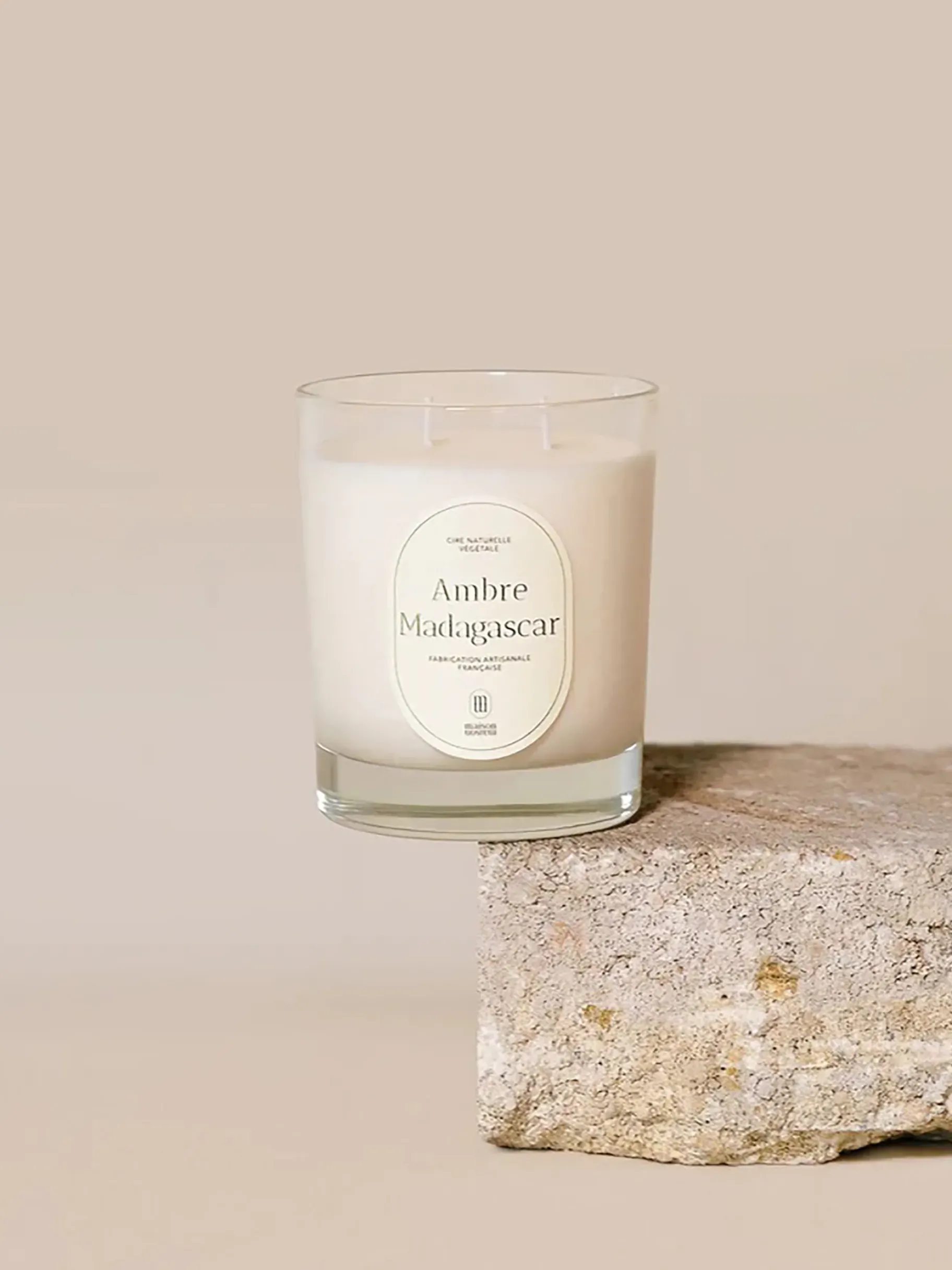 BENSIMON Bougies<Bougie ambre madagascar - maison maison BLANC