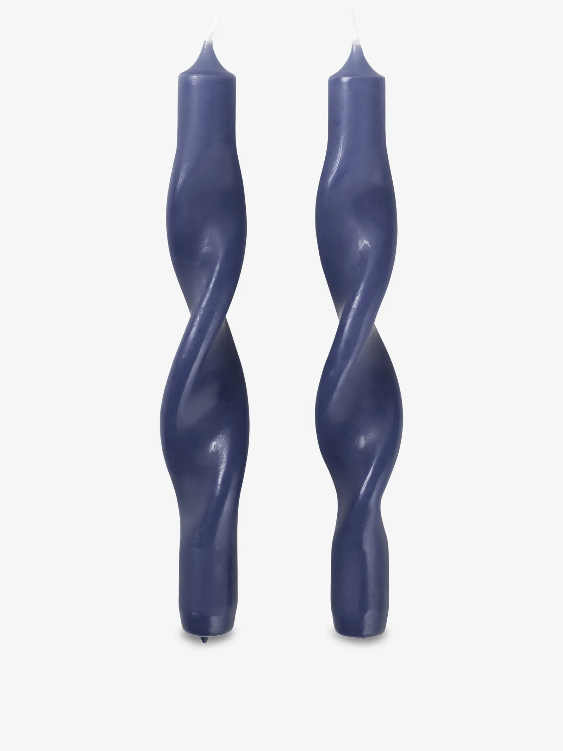 BENSIMON Bougies<2 bougies twist bleu - broste copenhagen Bleu nuit
