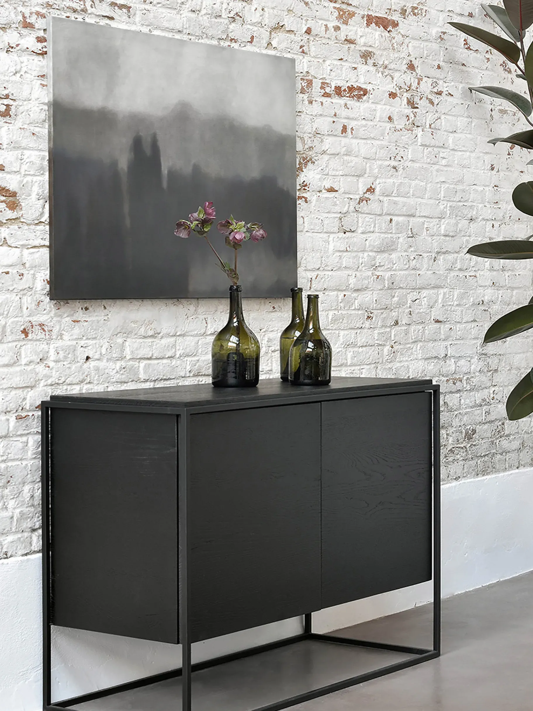 BENSIMON Tables & Consoles|Rangement<Buffet monolit chene noir - ethnicraft #ffffff