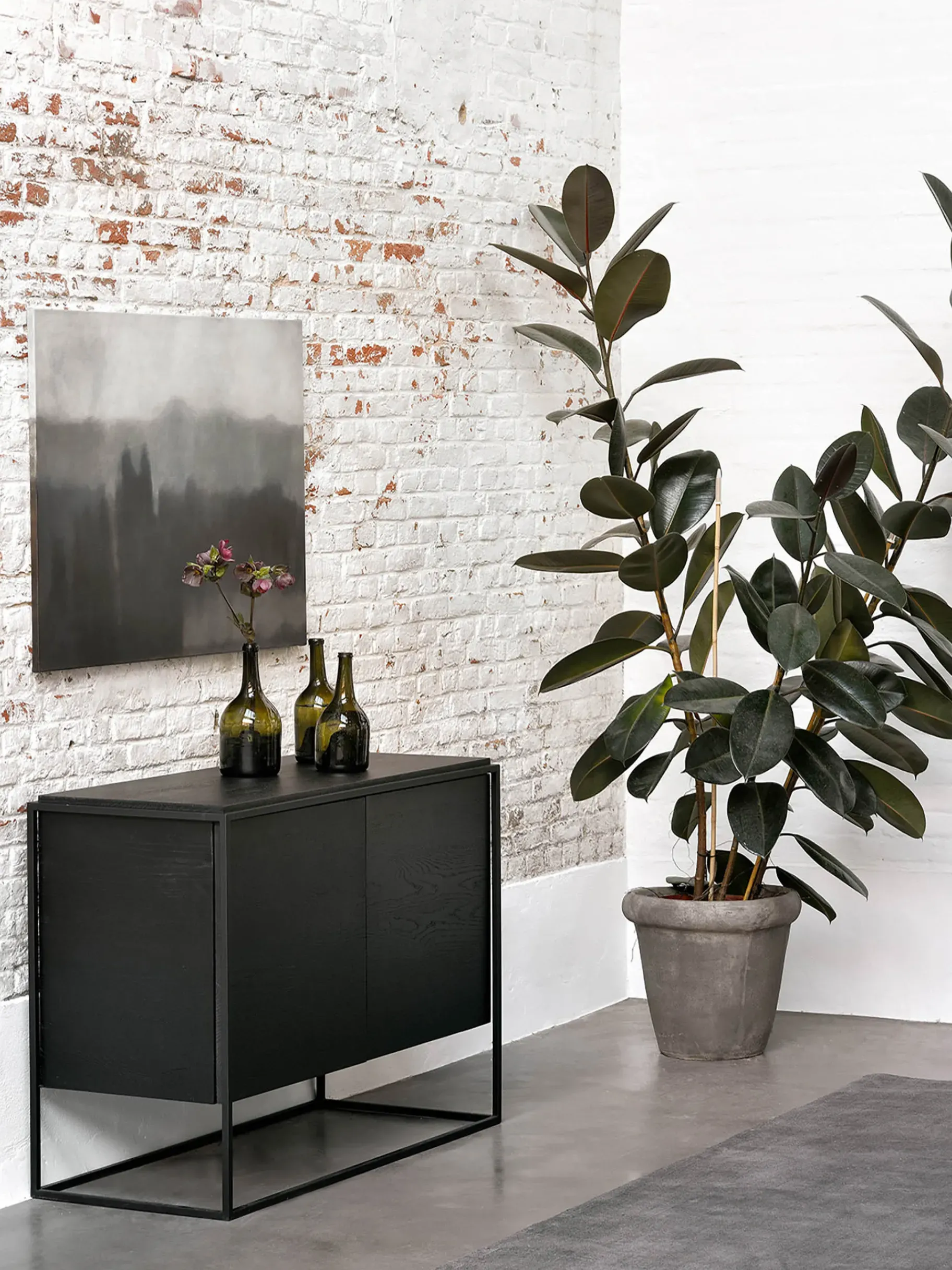 BENSIMON Tables & Consoles|Rangement<Buffet monolit chene noir - ethnicraft #ffffff