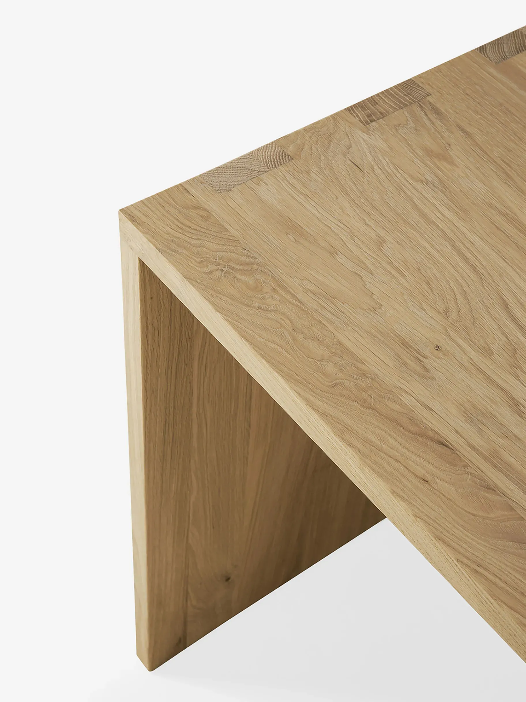 BENSIMON Tables & Consoles<Bureau u desk chene massif - ethnicraft #ffffff