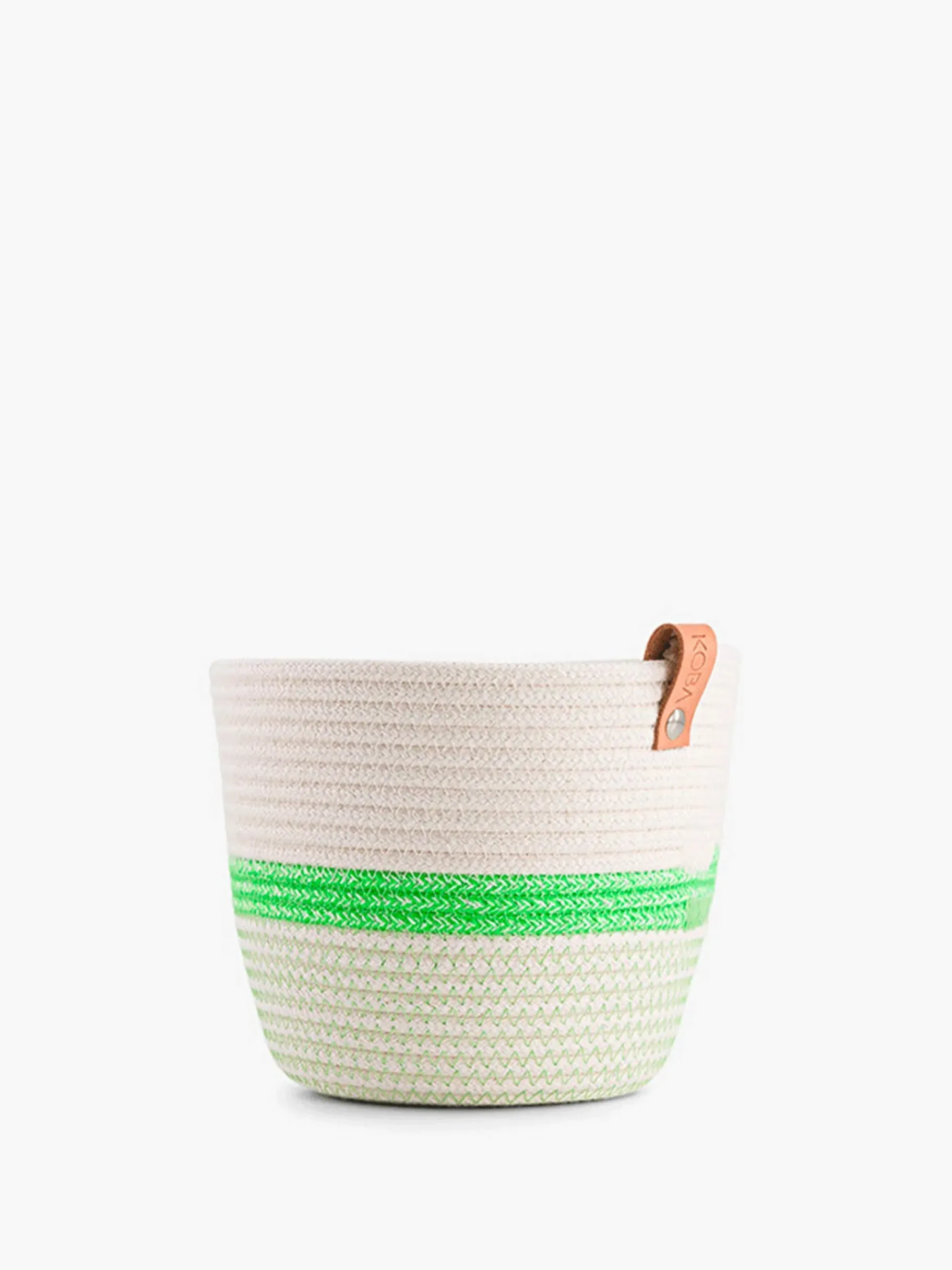 BENSIMON Objets Décoratifs<Cache pot corde recyclee vert fluo s - k... TERRE ROSE