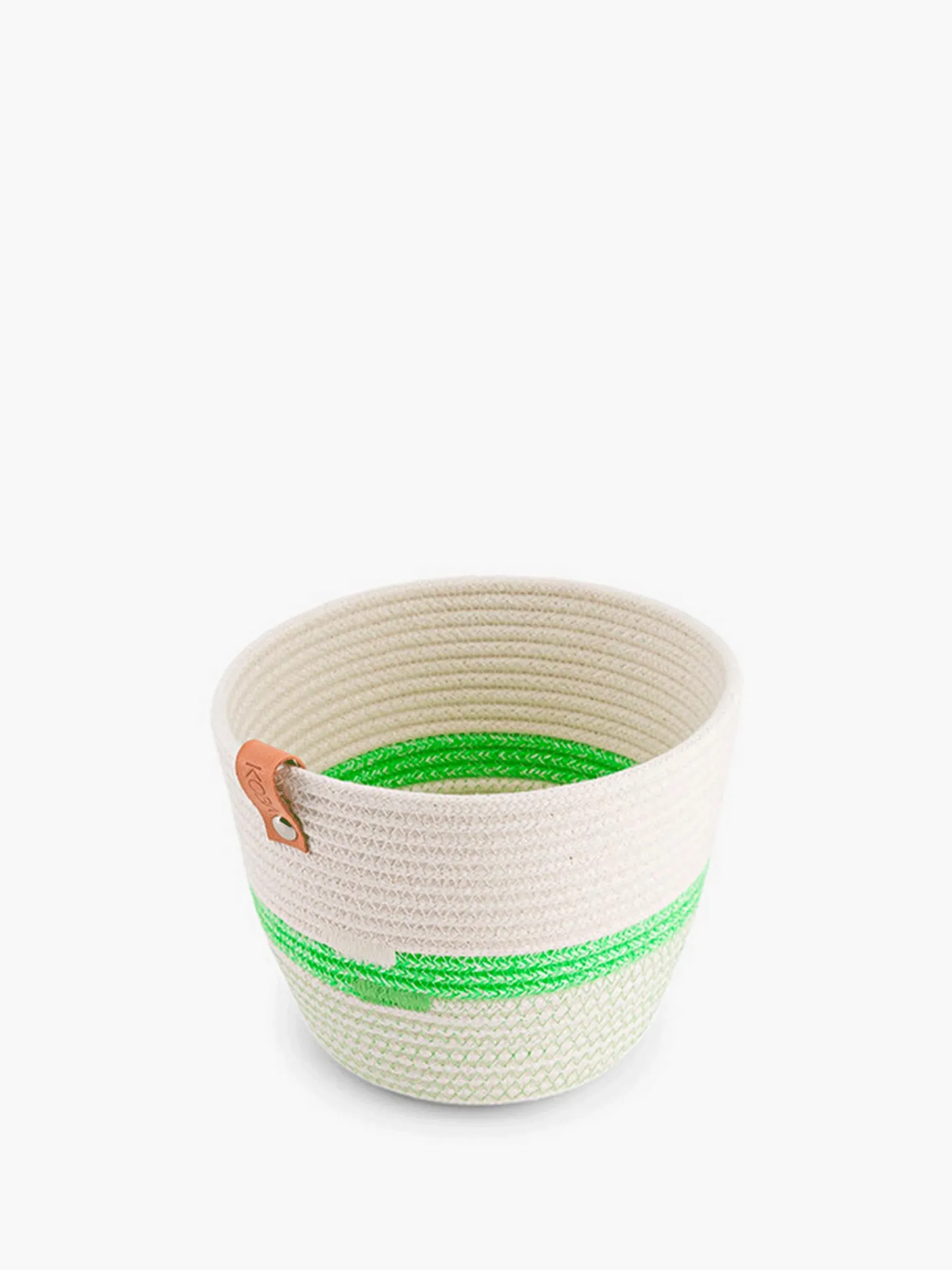 BENSIMON Objets Décoratifs<Cache pot corde recyclee vert fluo s - k... TERRE ROSE