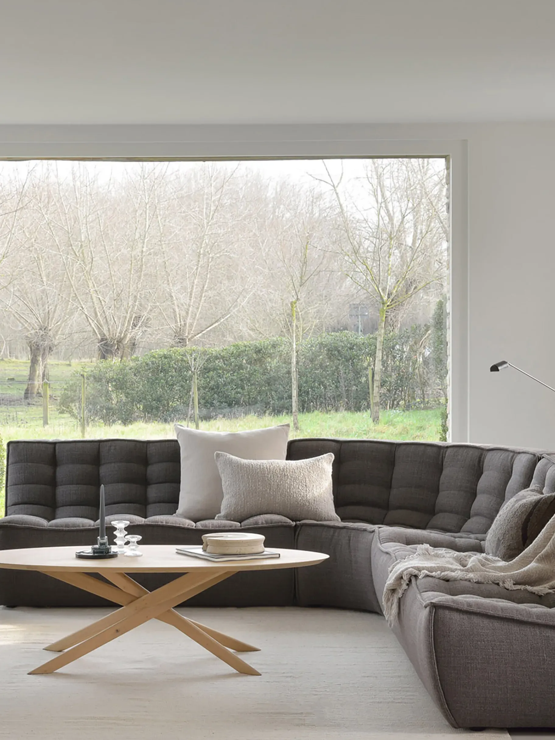 BENSIMON Fauteuils & Canapés<Canape n701 2 places jacques deneef anthracite - ethnicraft GRIS