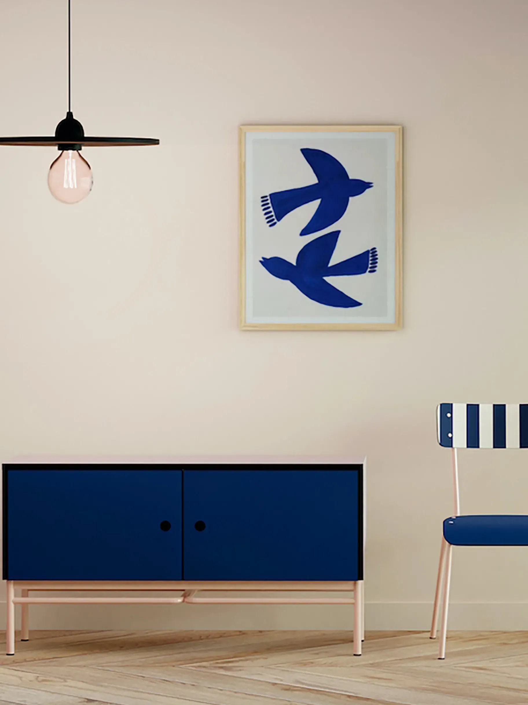 BENSIMON Chaises, Bancs & Tabourets<Chaise suzie french riviera rayee - les gambettes MARINE