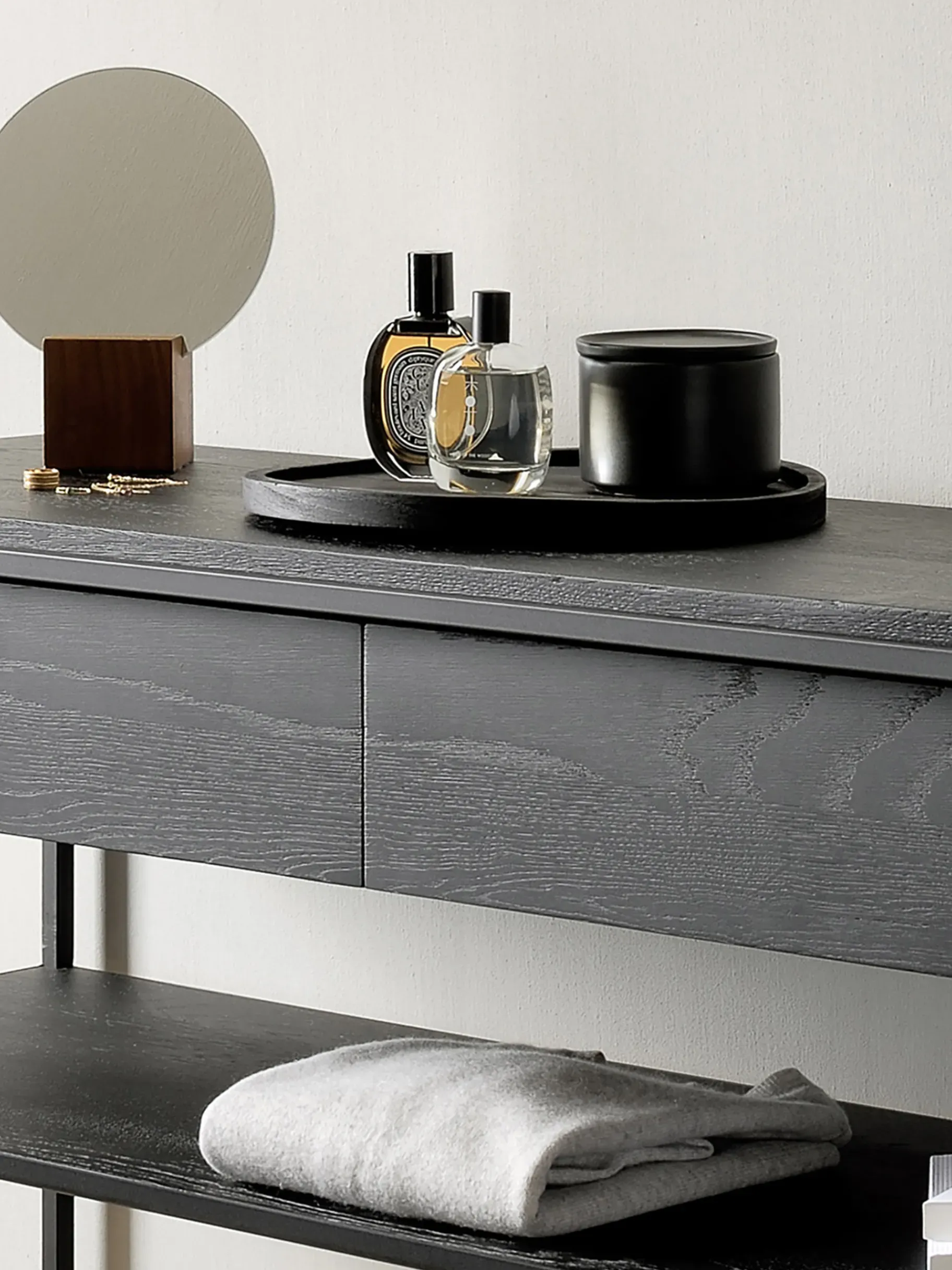 BENSIMON Tables & Consoles<Console monolit 2 tiroirs chene noir - ethnicraft #ffffff