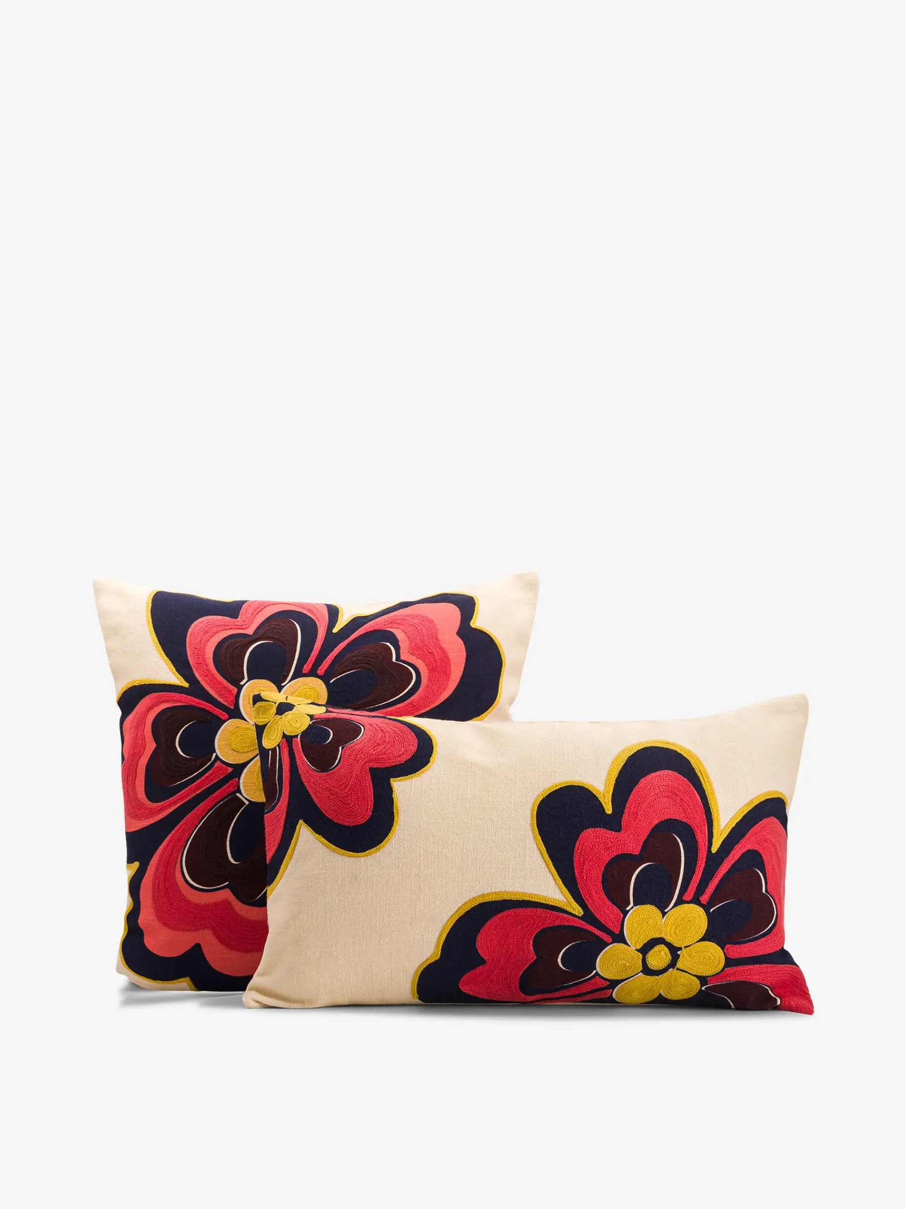 BENSIMON Coussins|Coussins<Coussin flower 30x50 ECRU