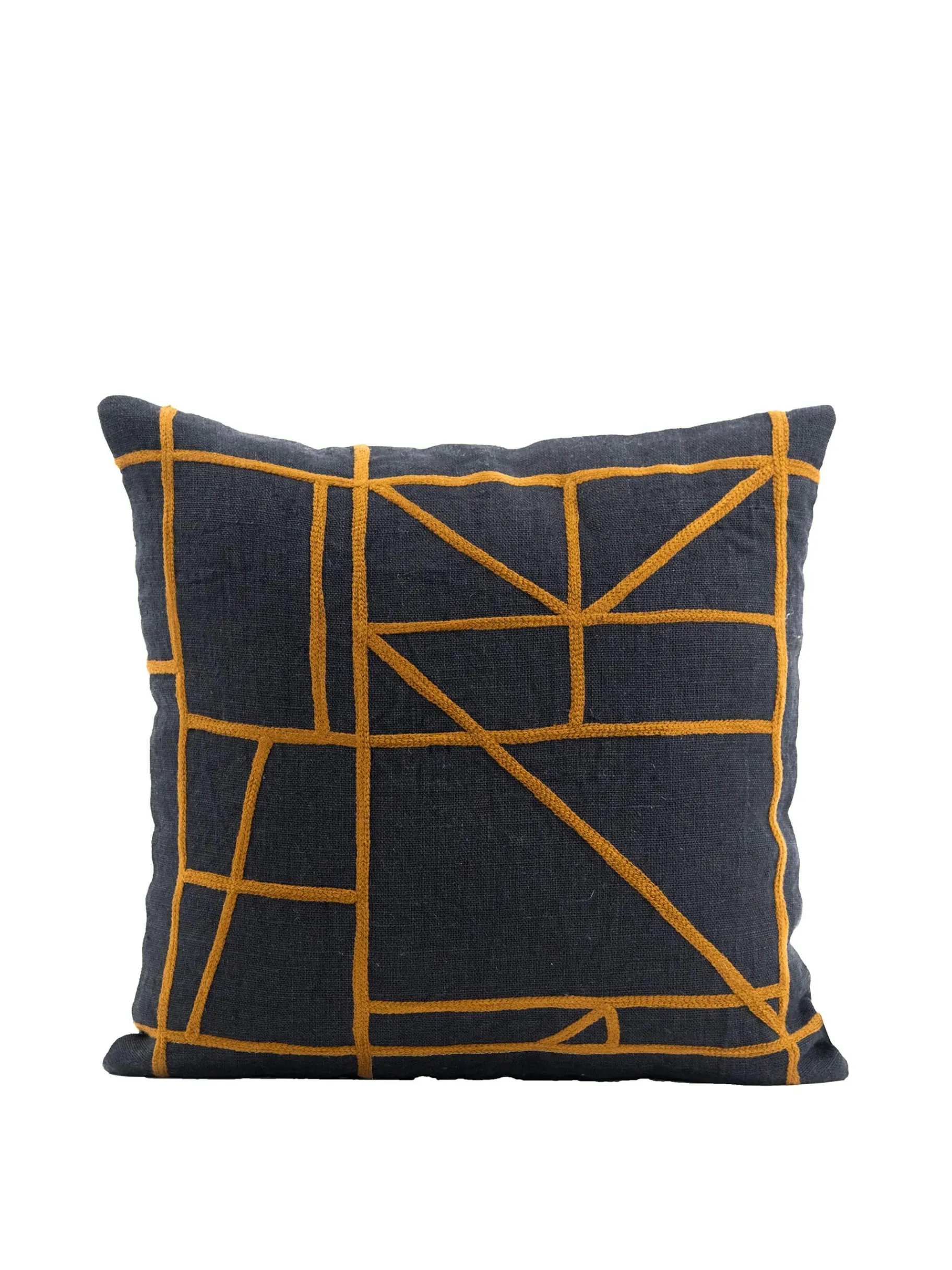 BENSIMON Coussins<Coussin nr line ocre 45x45cm - harmony NOIR