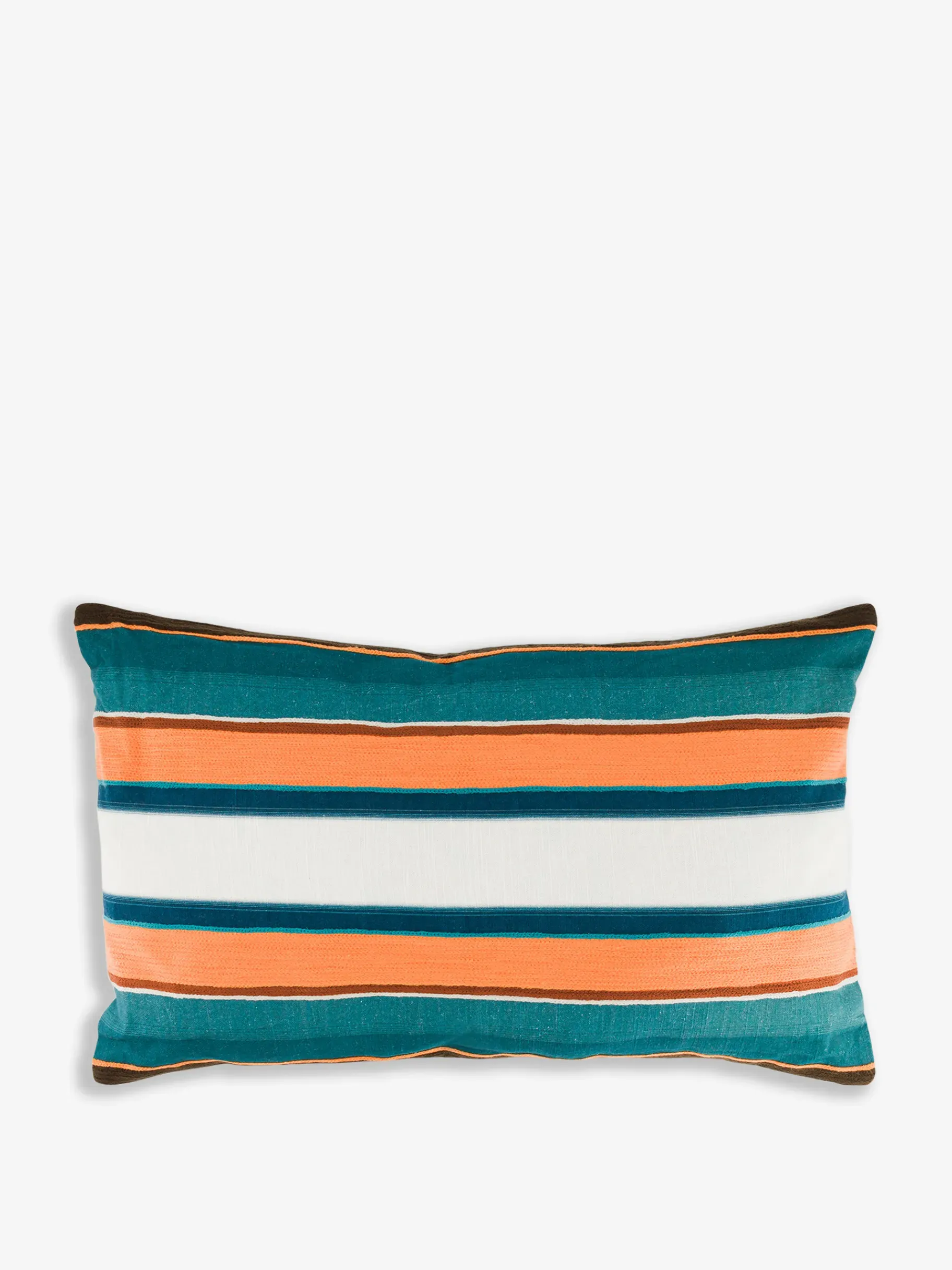 BENSIMON Coussins|Coussins<Coussin petrorange 30x50 effet lin ORANGE/INDIGO