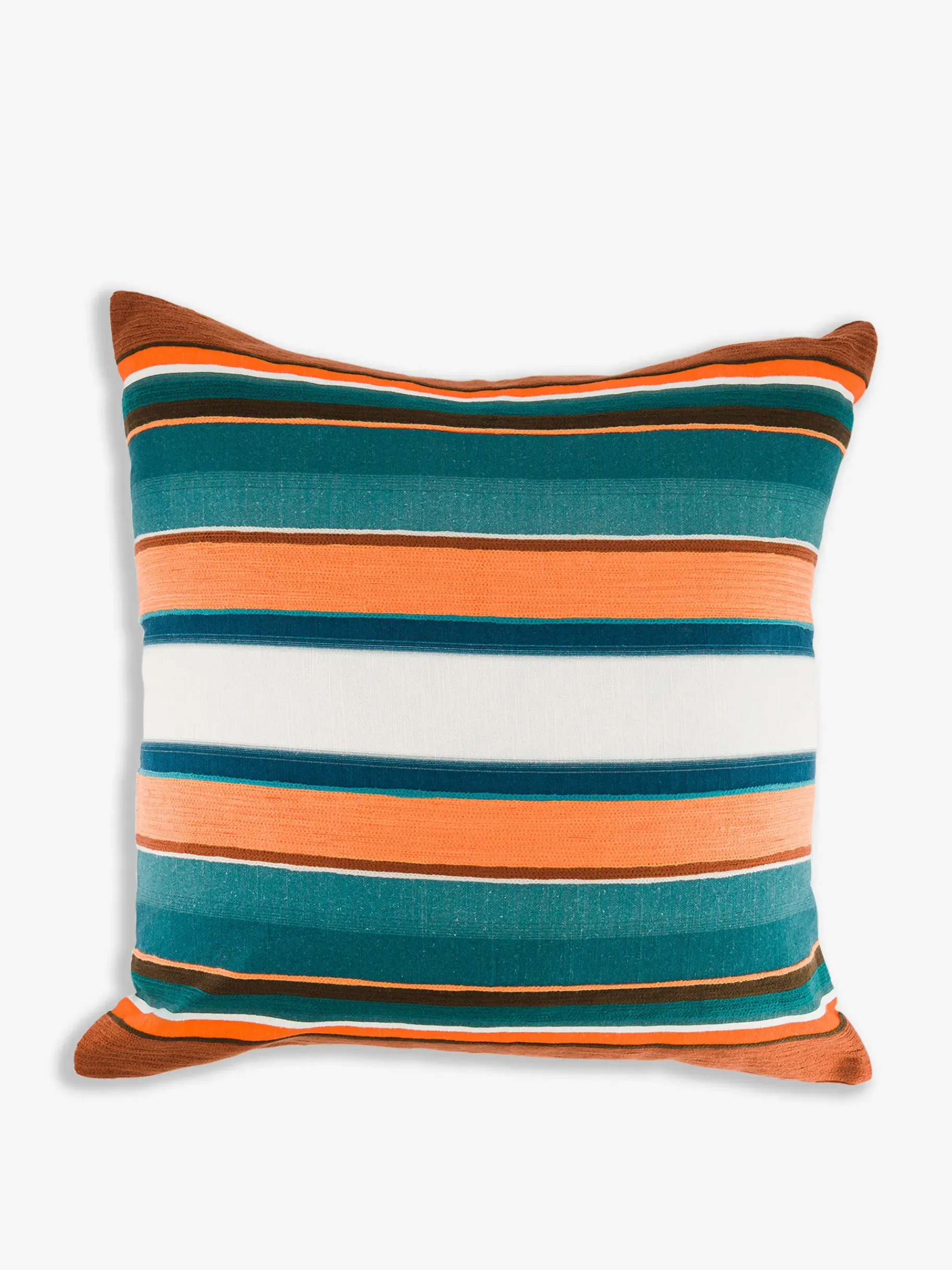BENSIMON Coussins|Coussins<Coussin petrorange 45x45 effet lin ORANGE/INDIGO