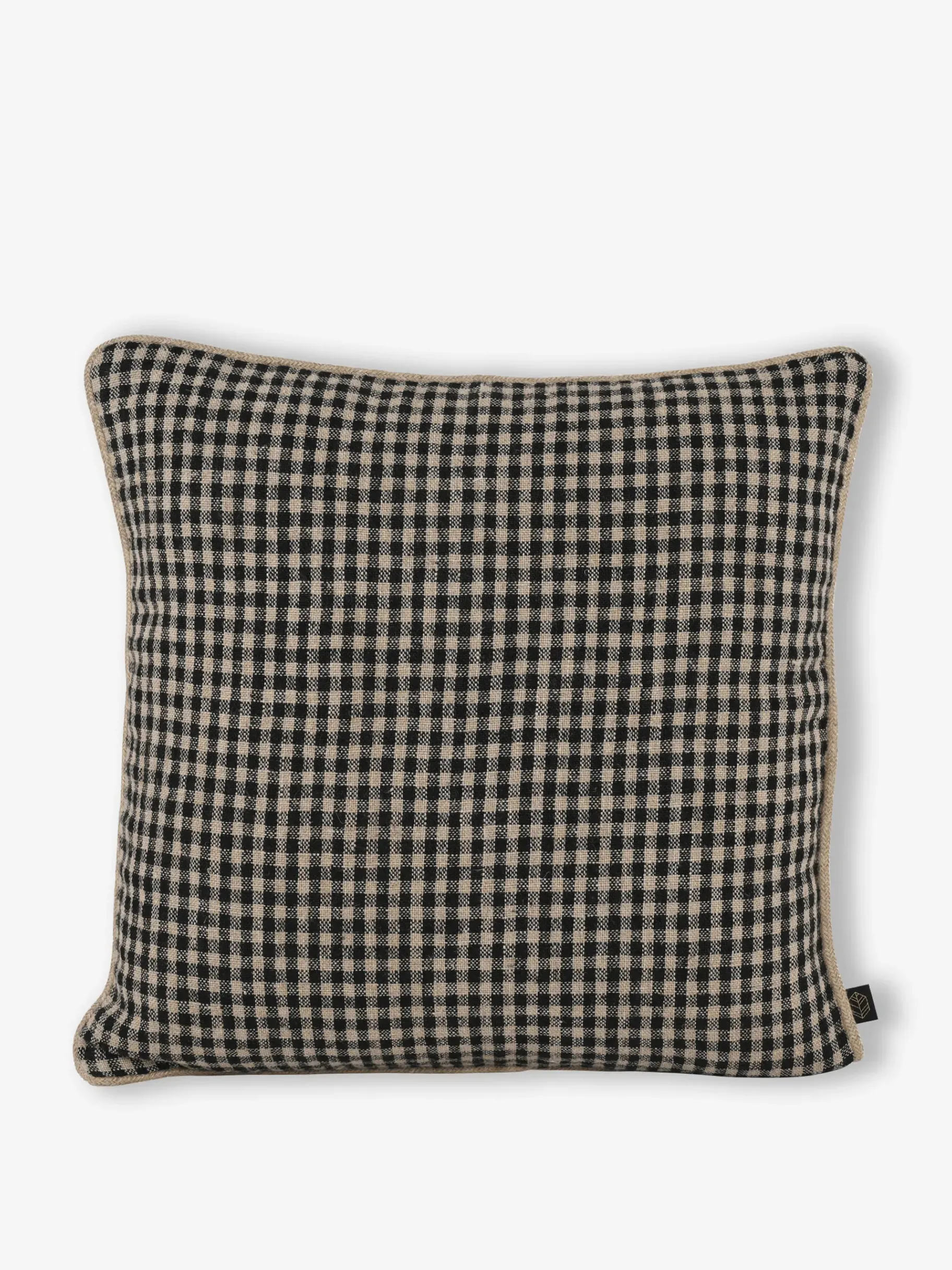 BENSIMON Coussins<Coussin vichy lin 45x45cm - harm... CHARBON