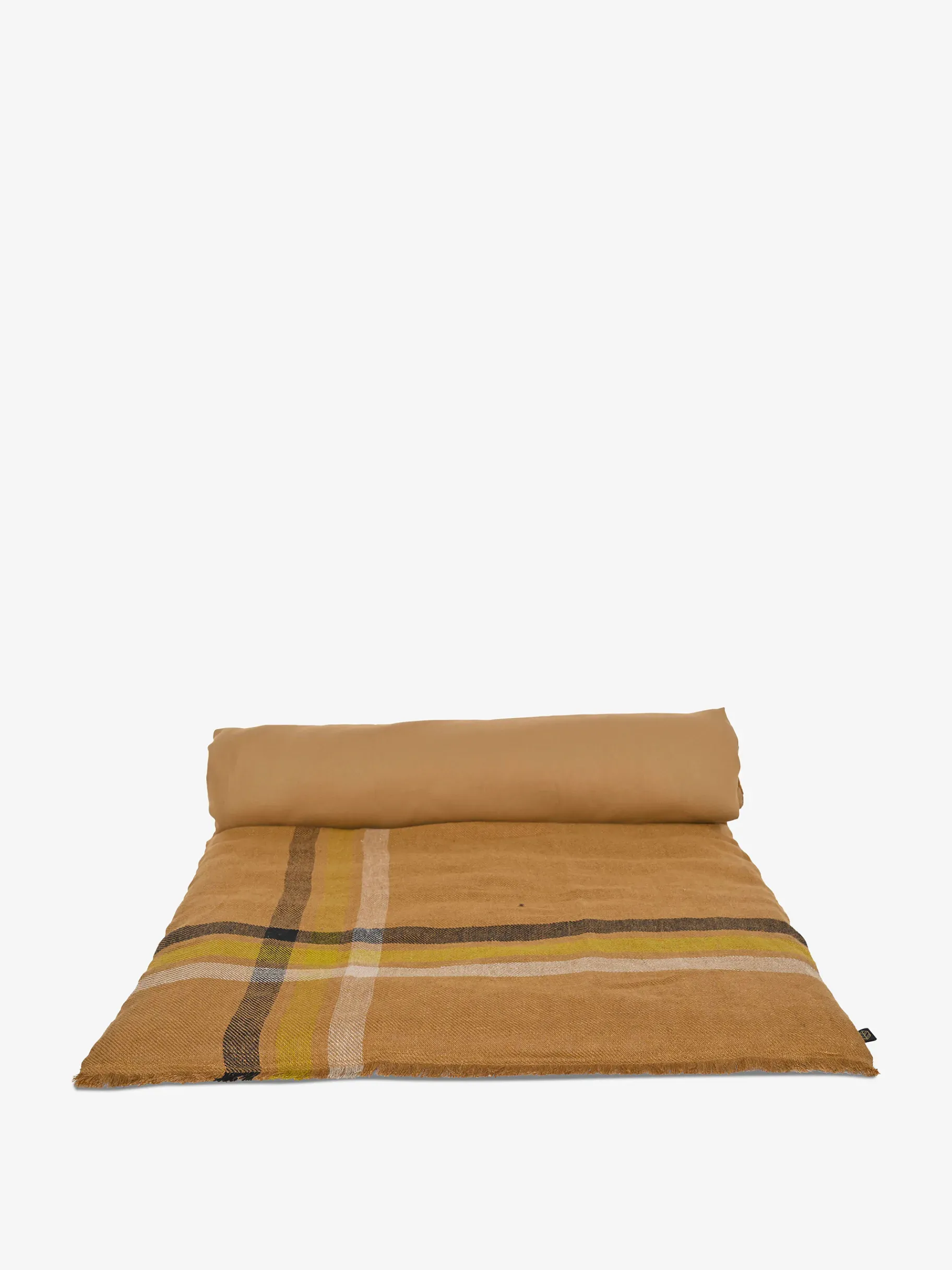 BENSIMON Plaids<Edredon lin ligne 85x200cm - har... CHARBON