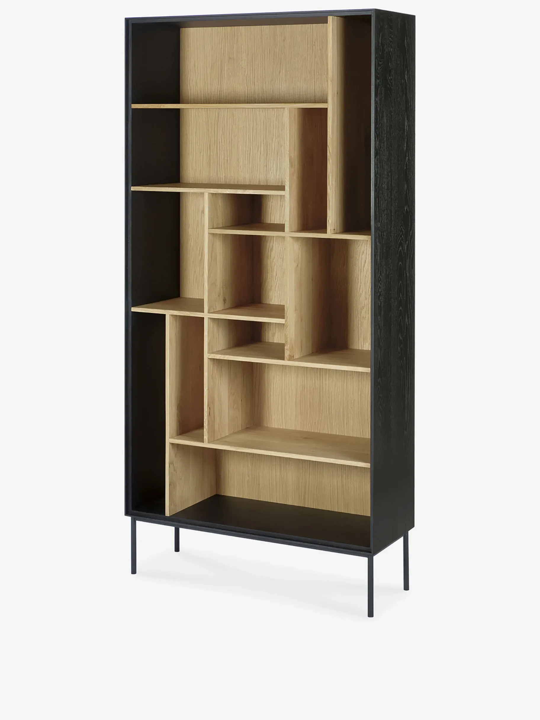 BENSIMON Rangement<Etagere blackbird chene massif 100x37x207 cm - ethnicraft #ffffff