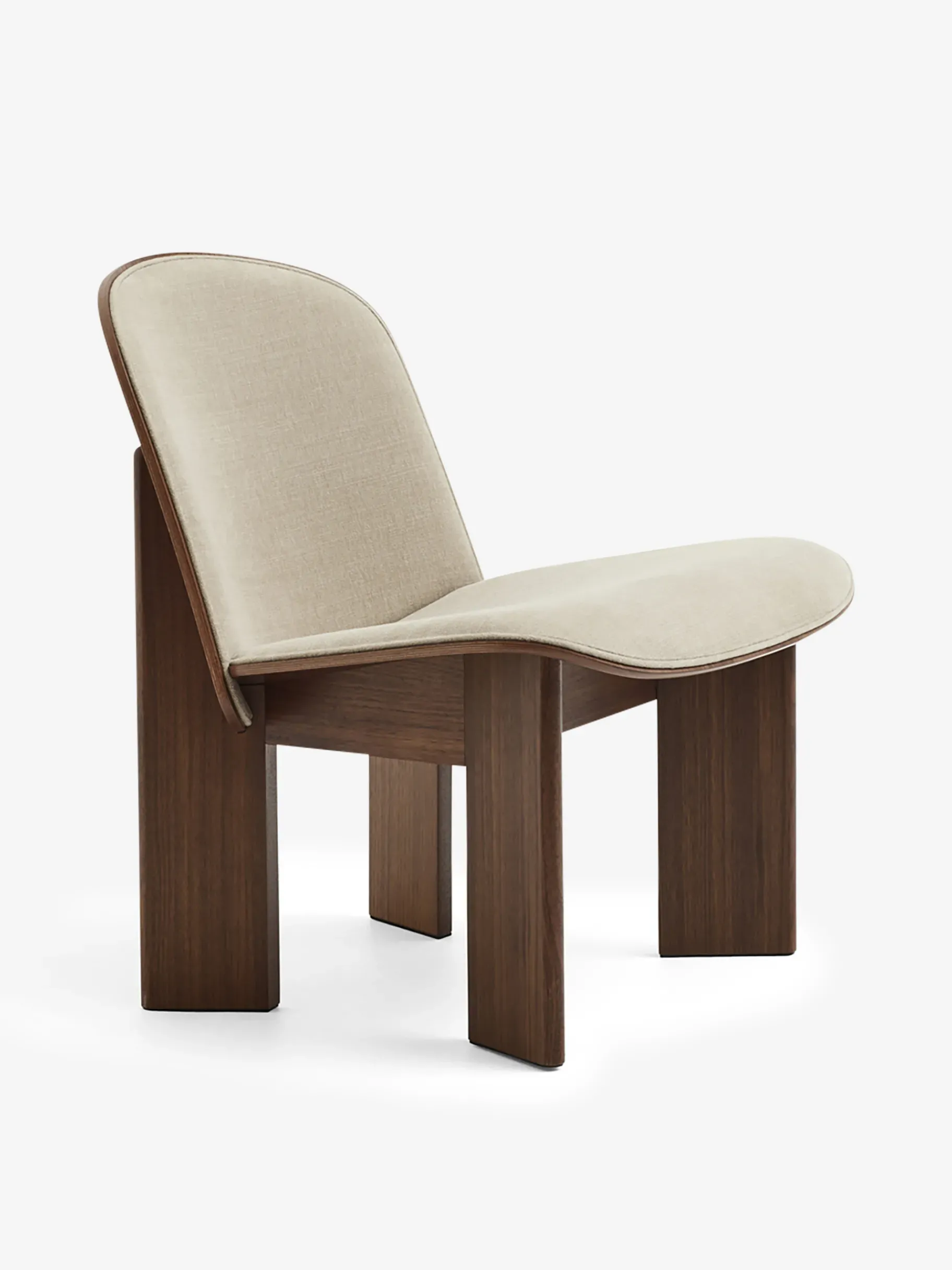 BENSIMON Fauteuils & Canapés<Fauteuil chisel noyer et coton blanc NATUREL