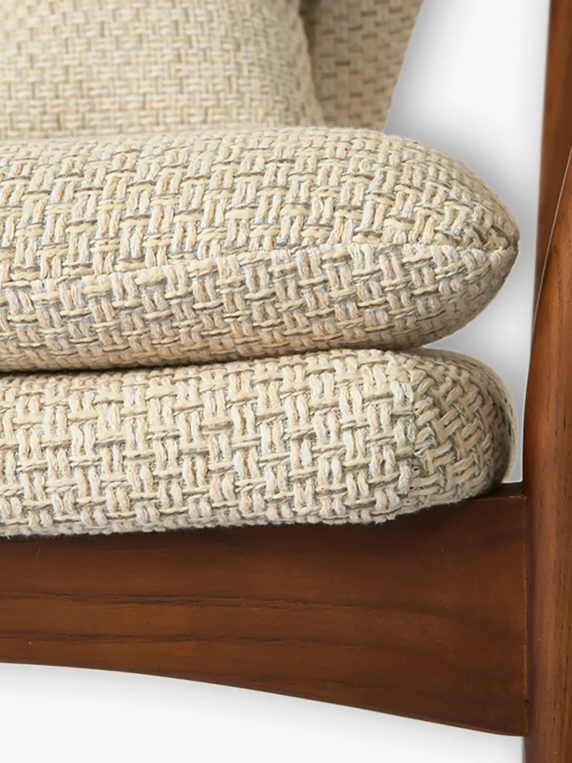 BENSIMON Fauteuils & Canapés<Fauteuil peggy bois chine - polspotten ECRU