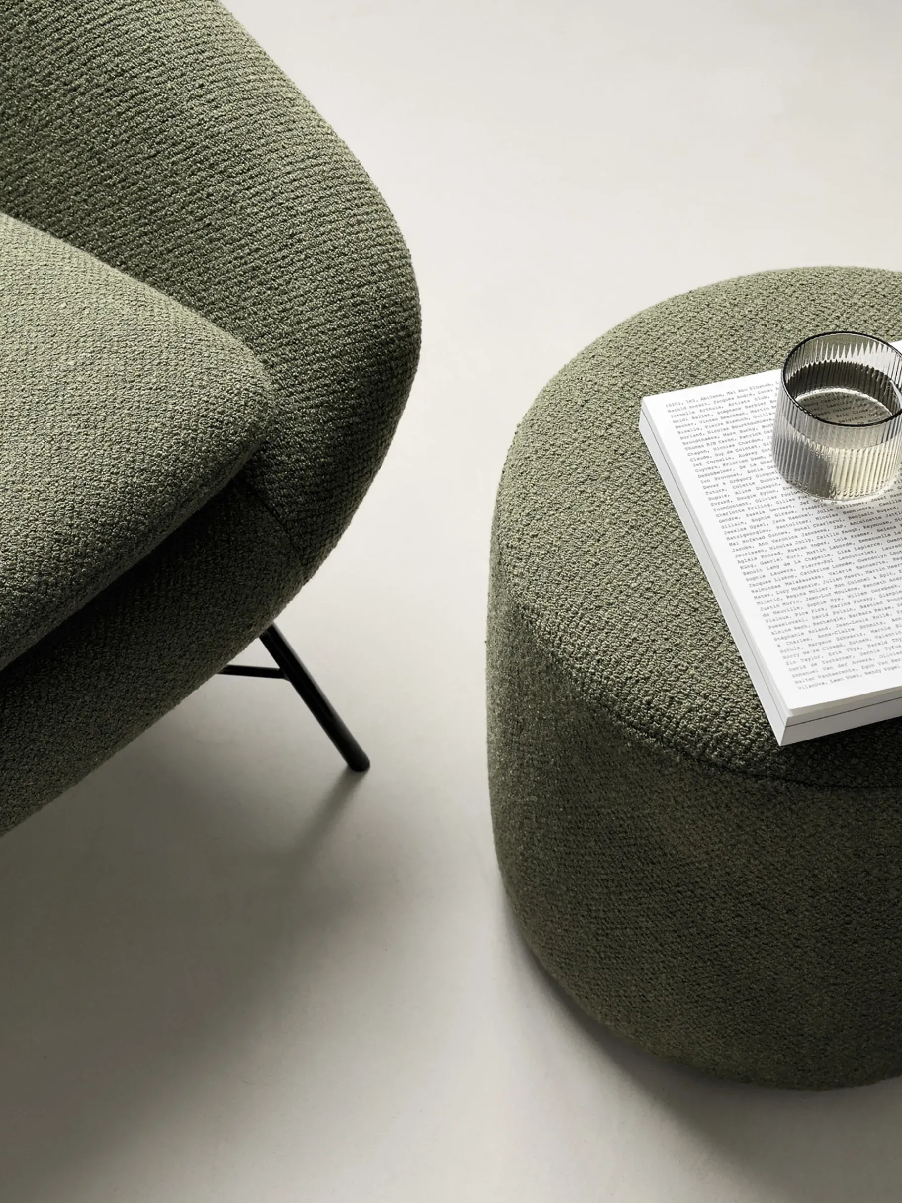 BENSIMON Fauteuils & Canapés<Fauteuil rembourre barrow jacque deneef - ethnicraft VERT