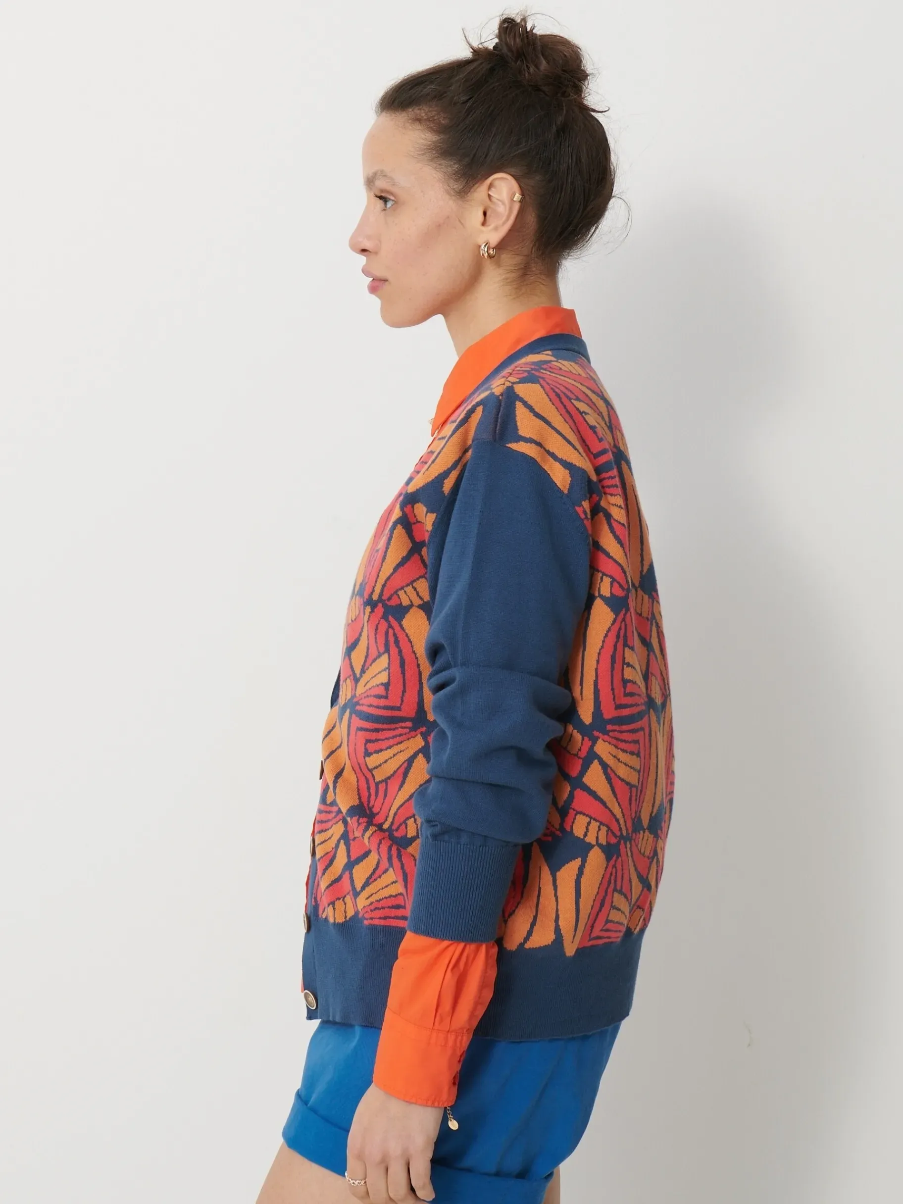 BENSIMON Pulls, Sweats & Gilets<Gilet anatolin FLAMINGO