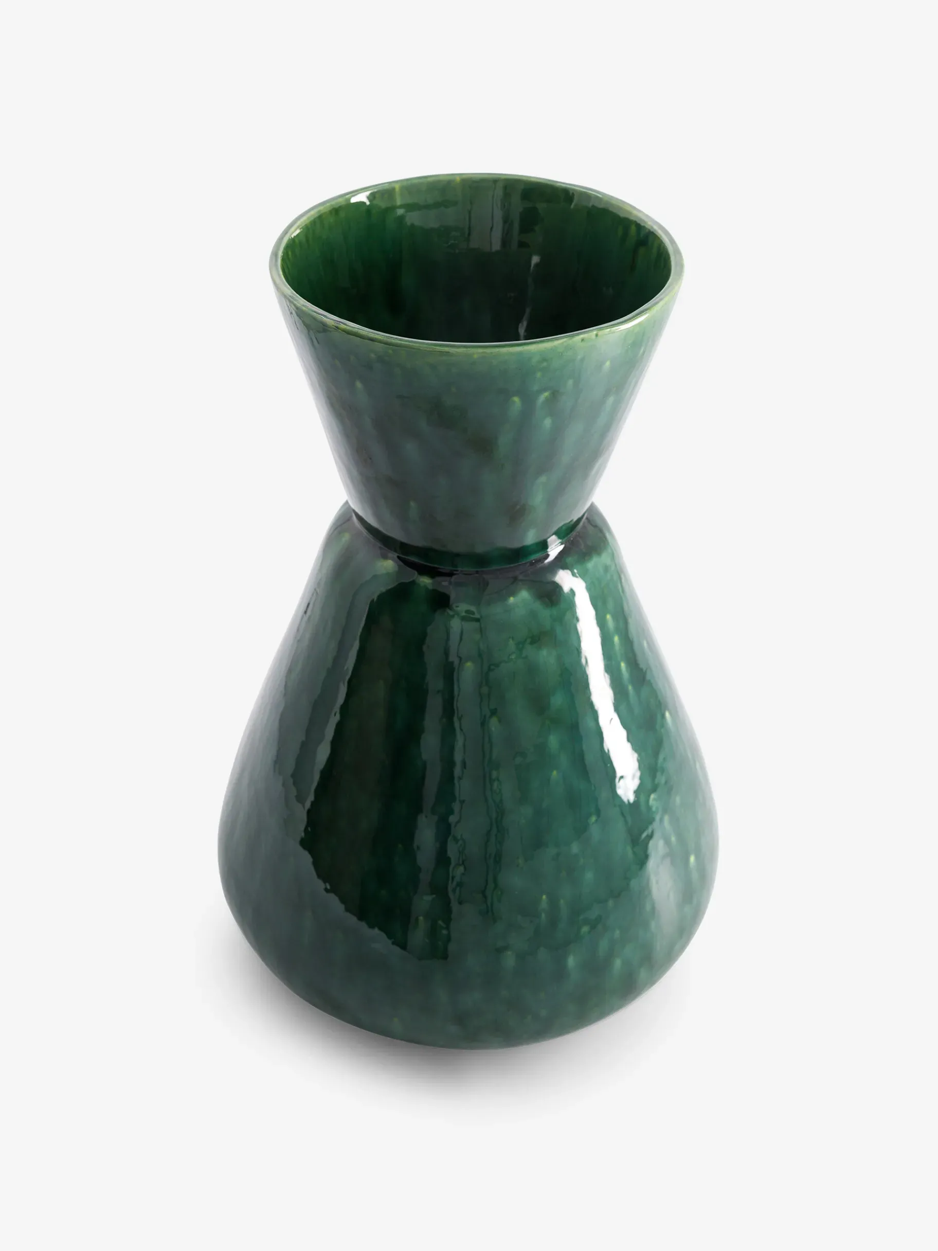 BENSIMON Vases<Grand vase a effet 21x34.5 cm VERT