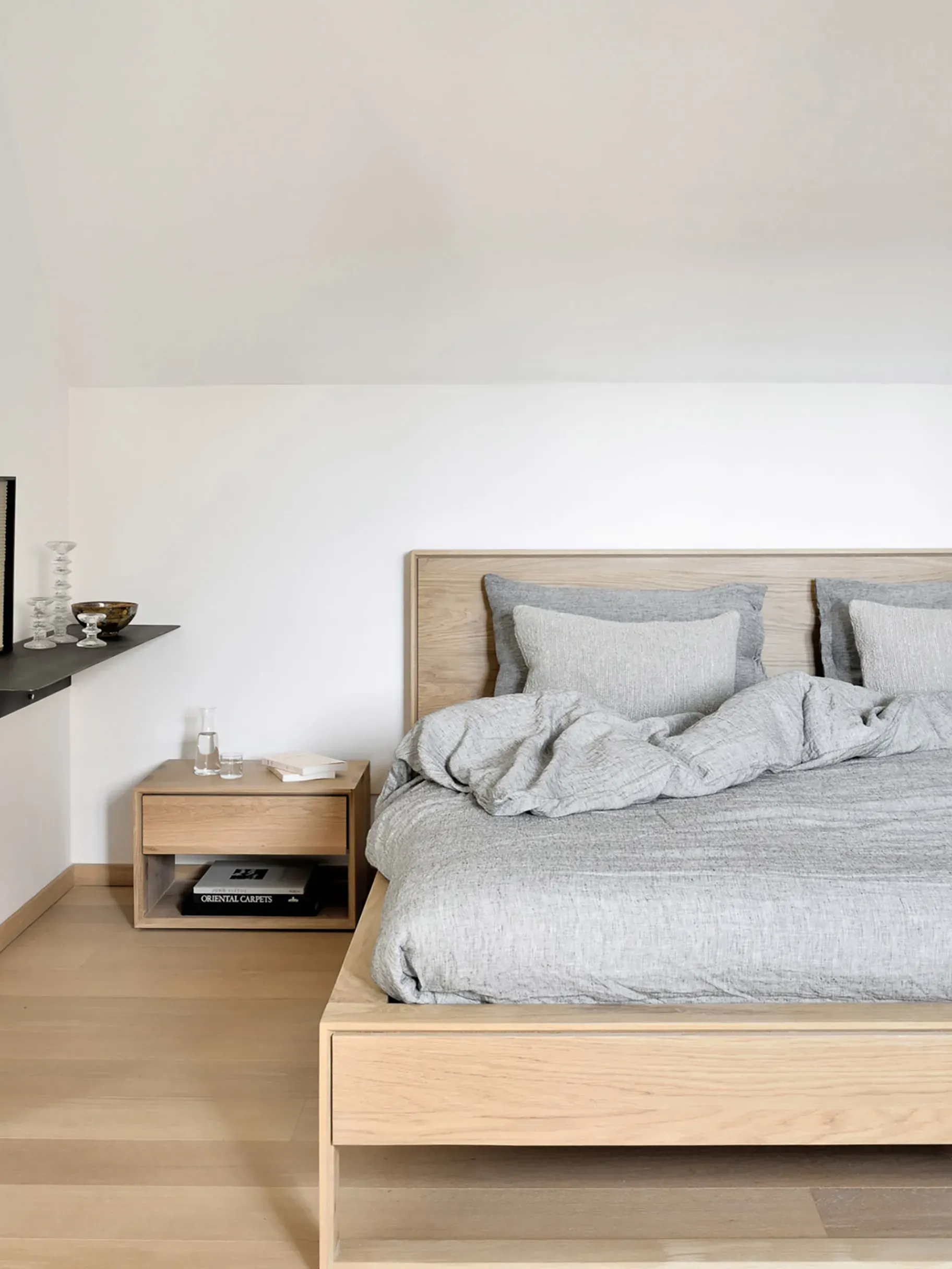 BENSIMON Lits & Sommiers<Lit nordic ii chene massif 180x200 cm - ethnicraft #ffffff