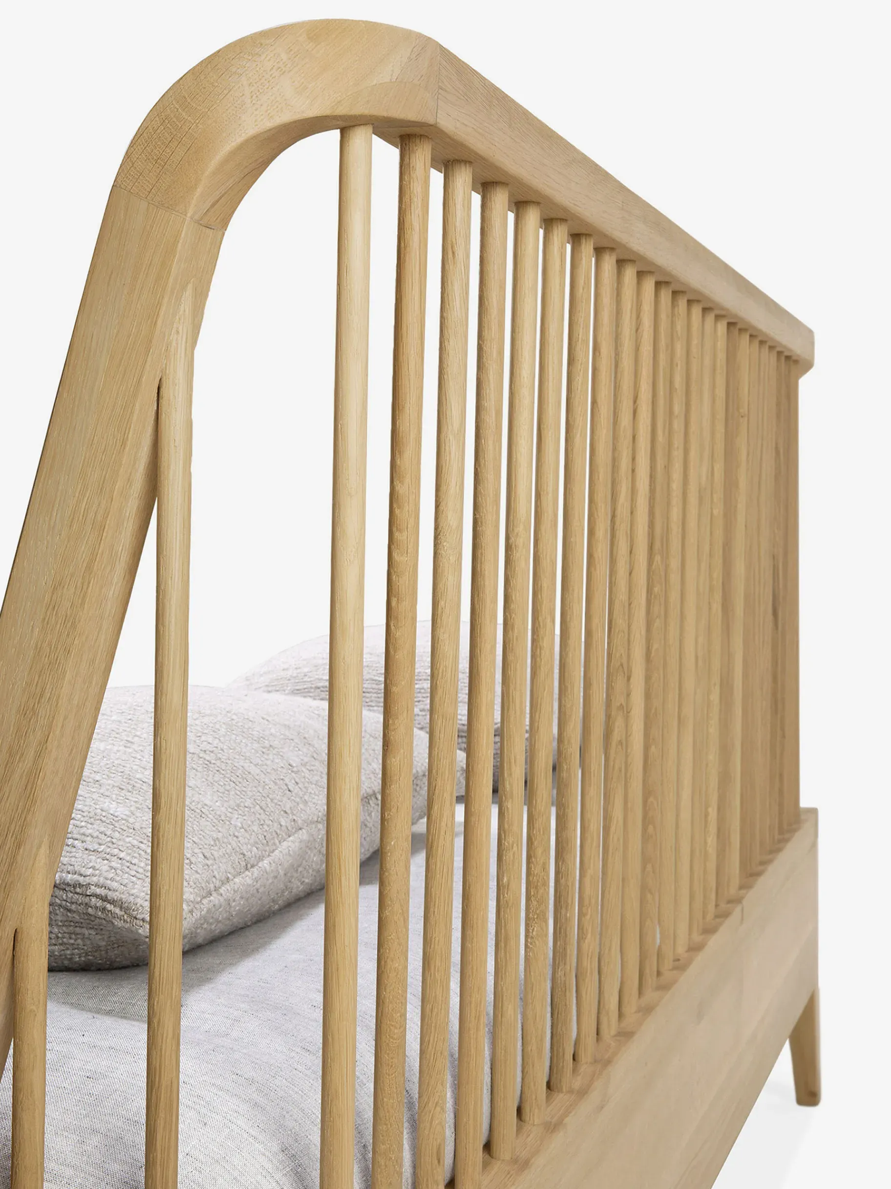BENSIMON Lits & Sommiers<Lit spindle chene massif 180x200 cm - ethnicraft #ffffff