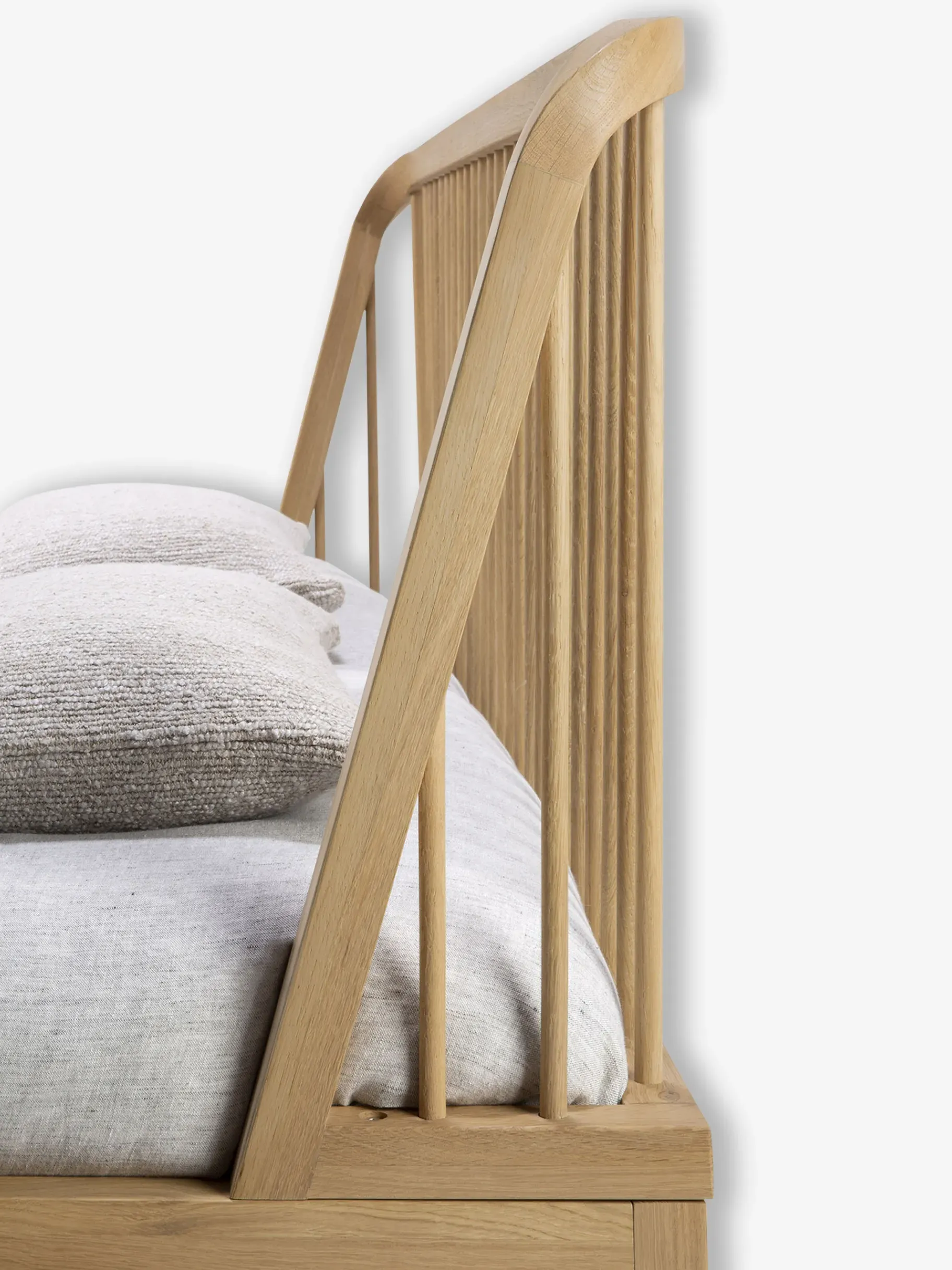 BENSIMON Lits & Sommiers<Lit spindle chene massif 180x200 cm - ethnicraft #ffffff