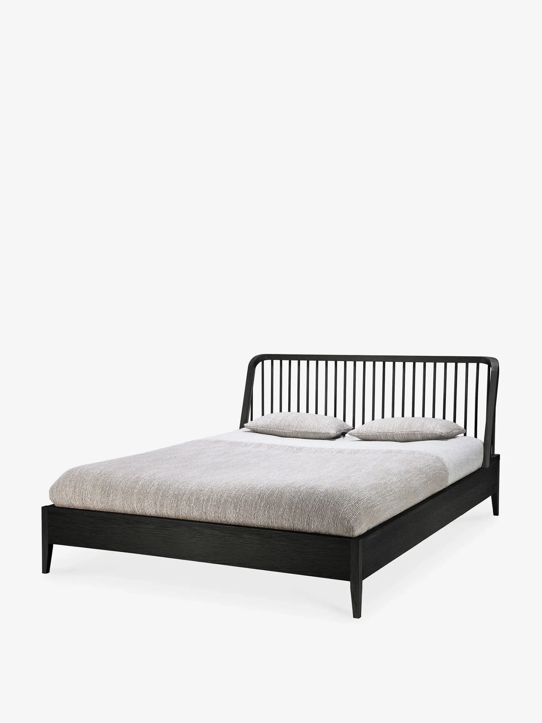 BENSIMON Lits & Sommiers<Lit spindle chene noir 180x200 cm - ethnicraft #ffffff