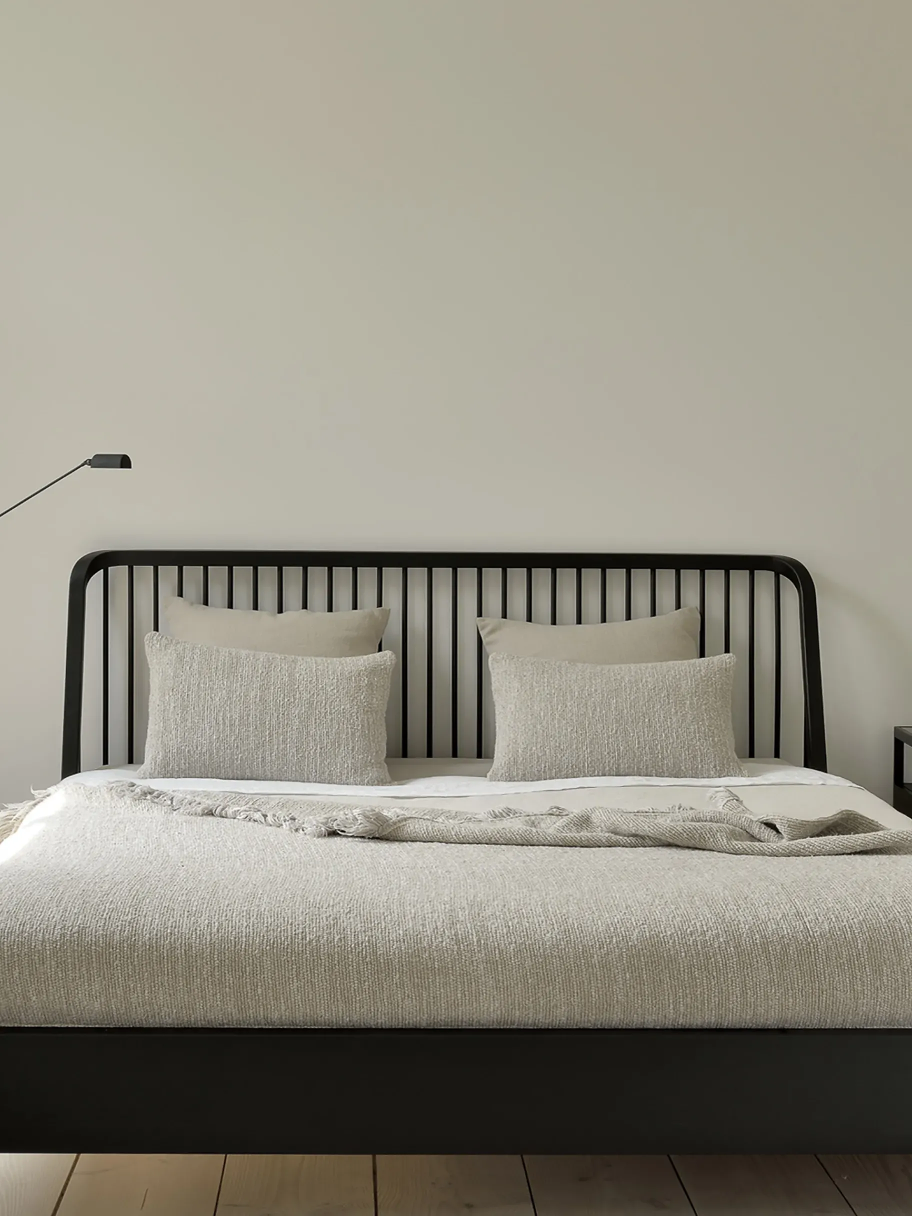 BENSIMON Lits & Sommiers<Lit spindle chene noir 180x200 cm - ethnicraft #ffffff