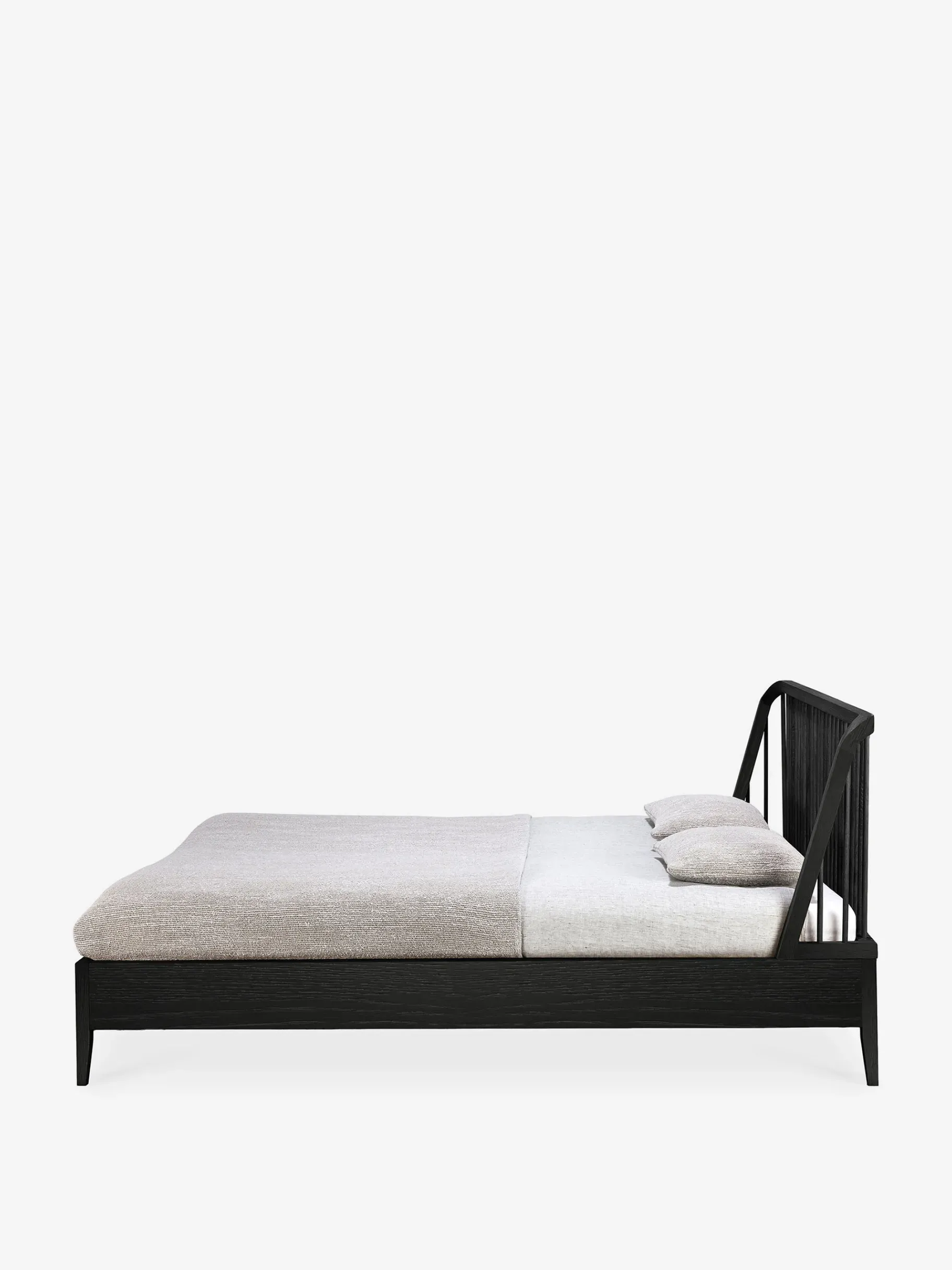 BENSIMON Lits & Sommiers<Lit spindle chene noir 160x200 cm - ethnicraft #ffffff