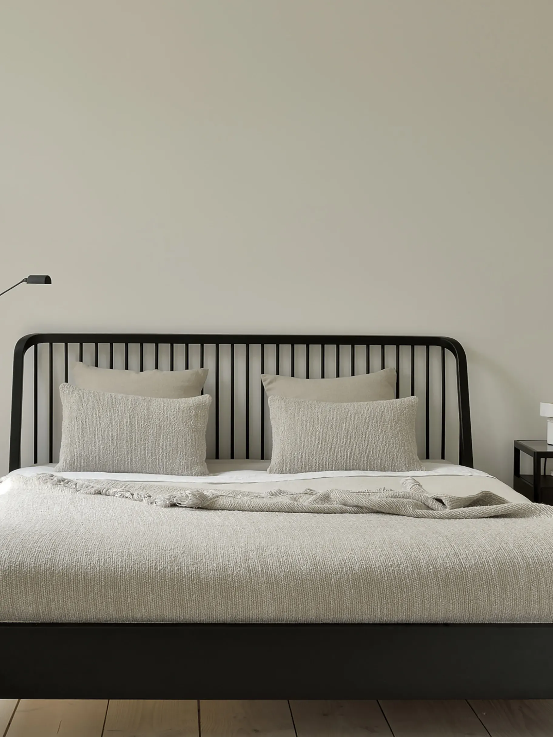 BENSIMON Lits & Sommiers<Lit spindle chene noir 160x200 cm - ethnicraft #ffffff