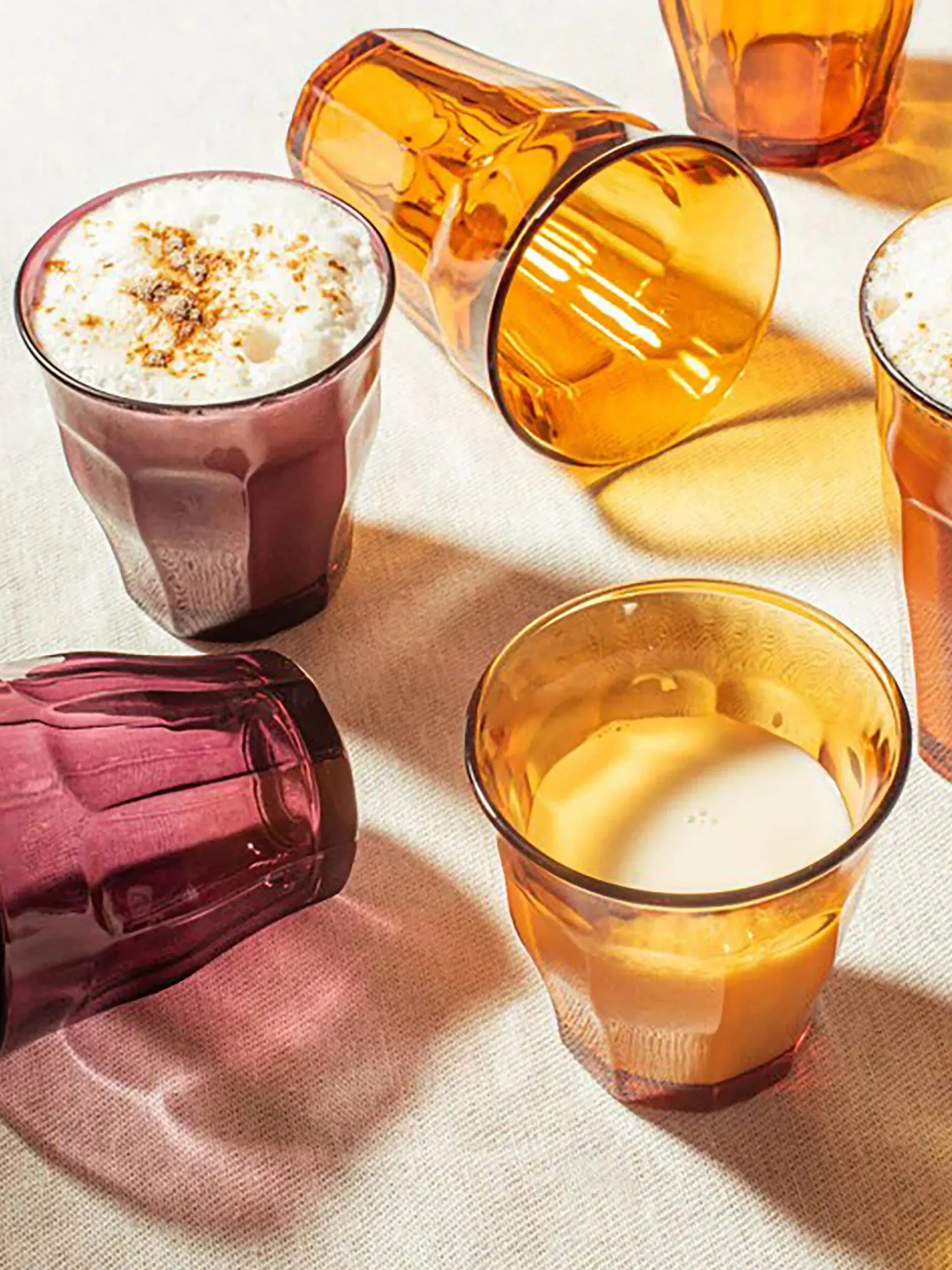 BENSIMON Verres & Carafes<Lot de 6 verres picardie 25cl vermeil - duralex JAUNE