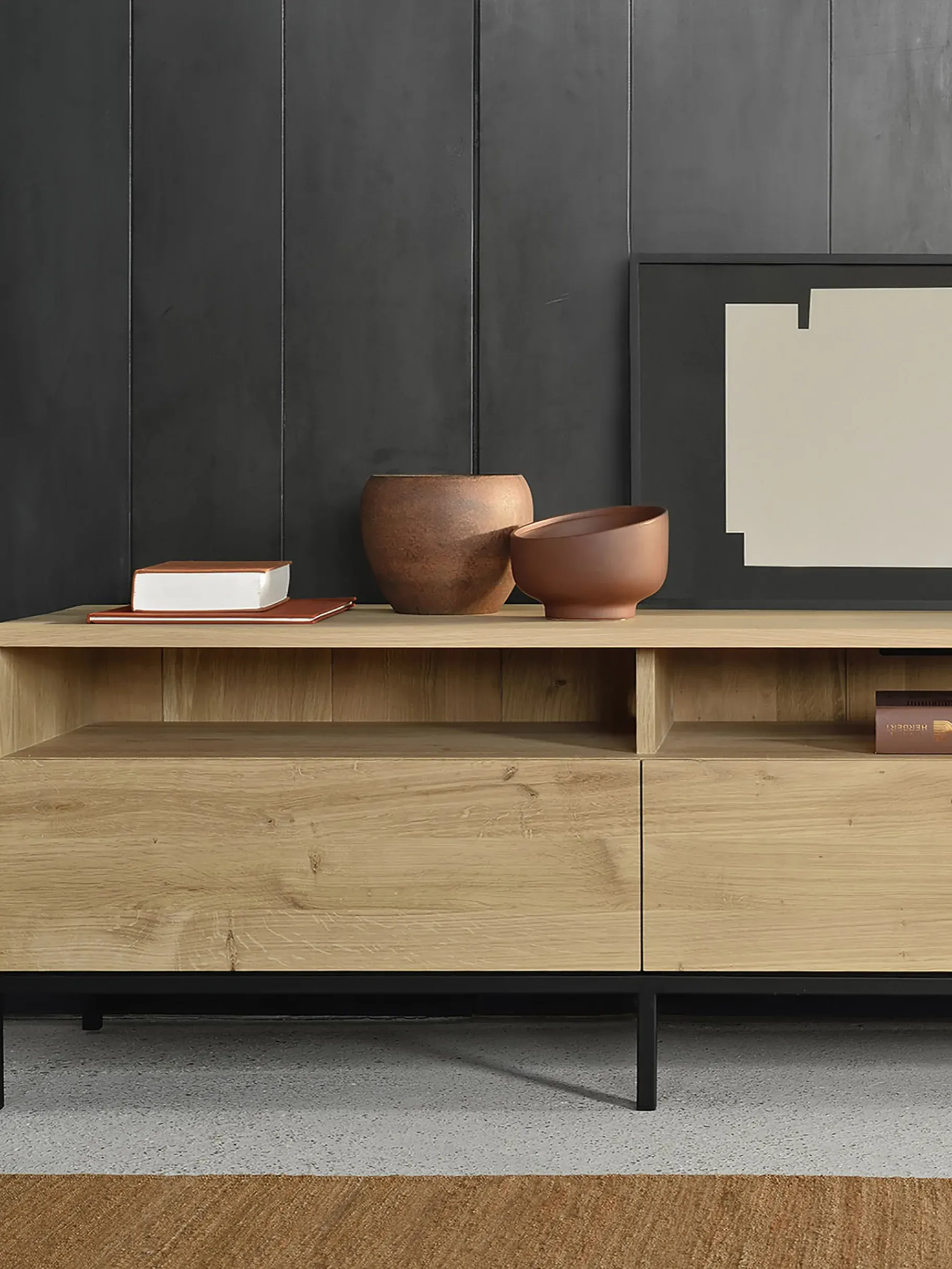 BENSIMON Tables & Consoles<Meuble tv ligna chene massif - ethnicraft #ffffff