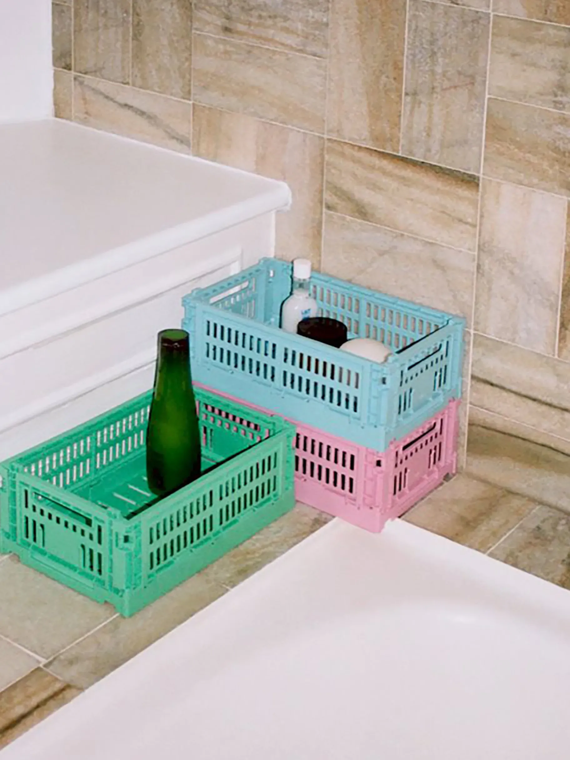 BENSIMON Paniers Et Caisses<Panier colour crate s polypropylene recycle - hay TERRACOTTA