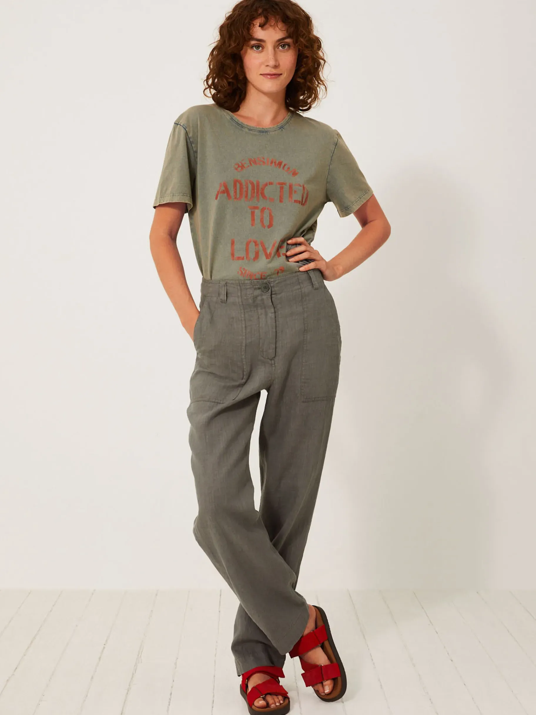 BENSIMON Pantalons<Pantalon hugues PLOMB