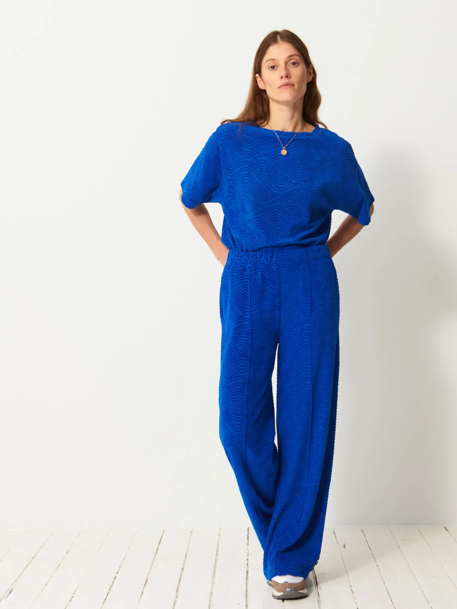 BENSIMON Pantalons<Pantalon luckylon BLEU VIF
