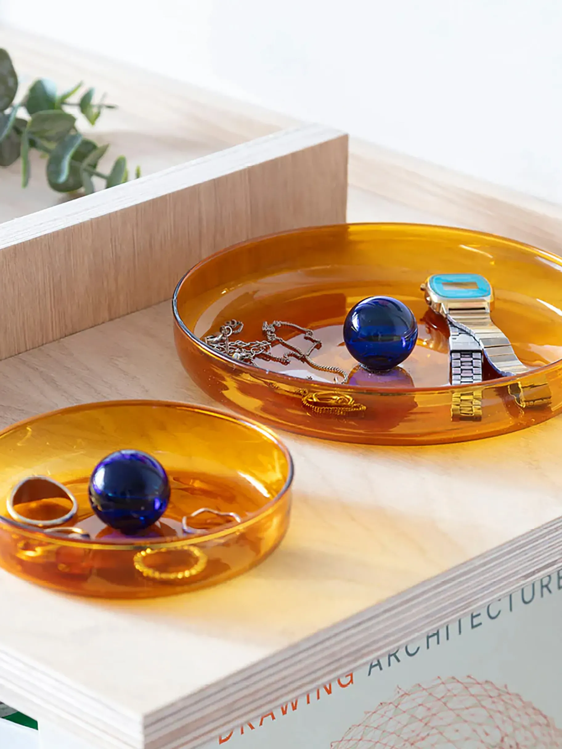 BENSIMON Objets Décoratifs<Petit vide poche bubble ambre/cobalt - b... ORANGE