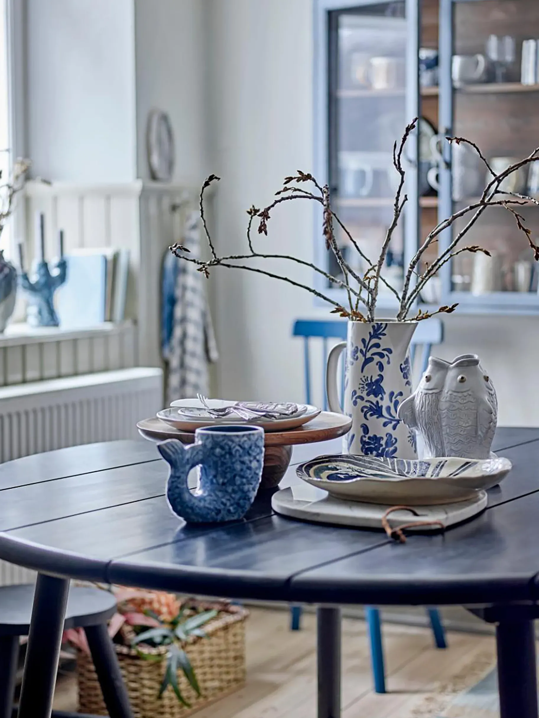 BENSIMON Accessoires De Table<Plateau yamato gres - bloomingville BLEU