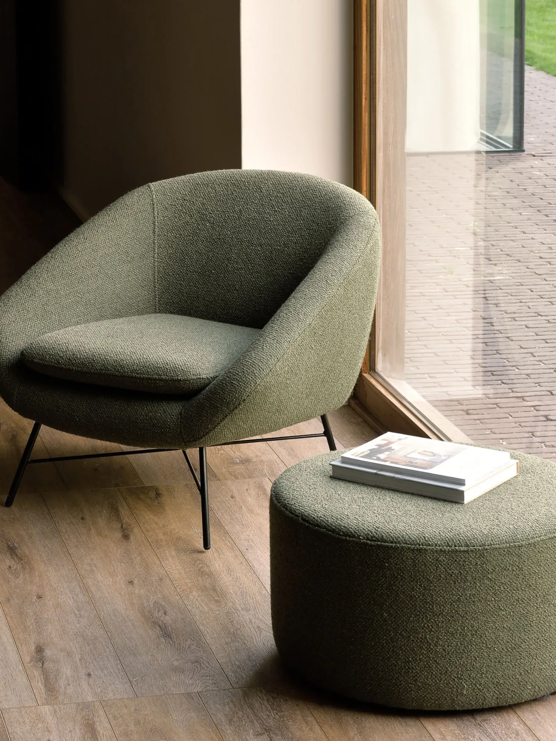 BENSIMON Fauteuils & Canapés<Pouf barrow jacques deneef xl - ethnicraft VERT