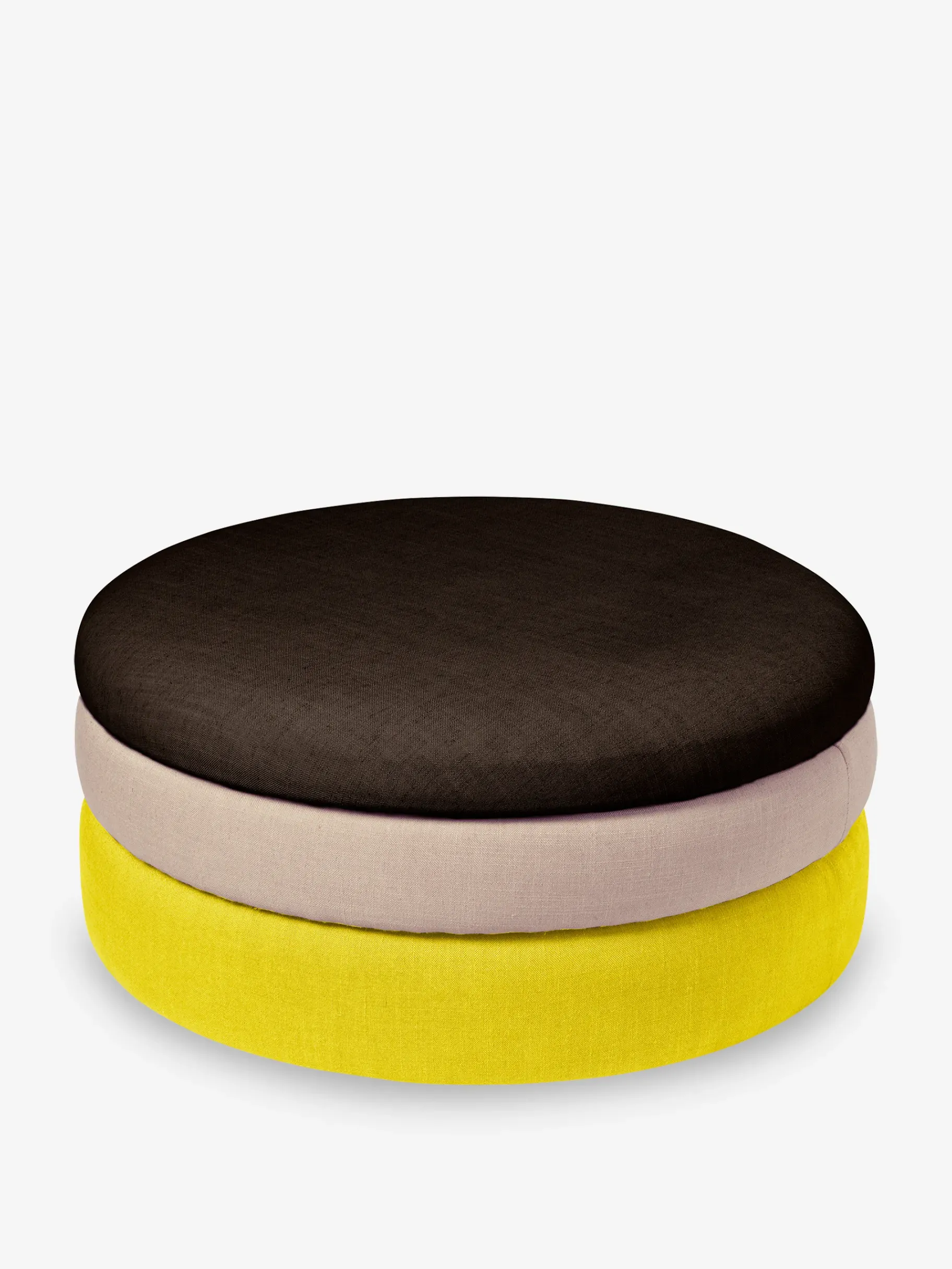 BENSIMON Chaises, Bancs & Tabourets|Fauteuils & Canapés<Pouf bas pond marron rose jaune - broste copenhagen #ffffff