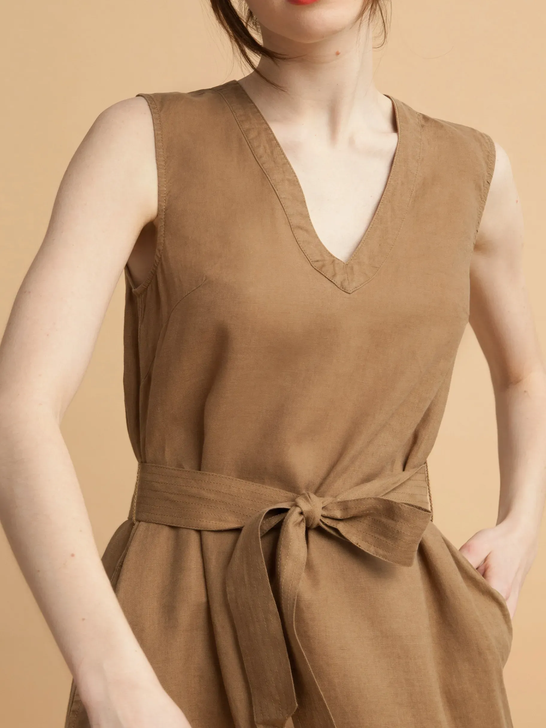 BENSIMON Robes & Combis<Robe basile TABAC