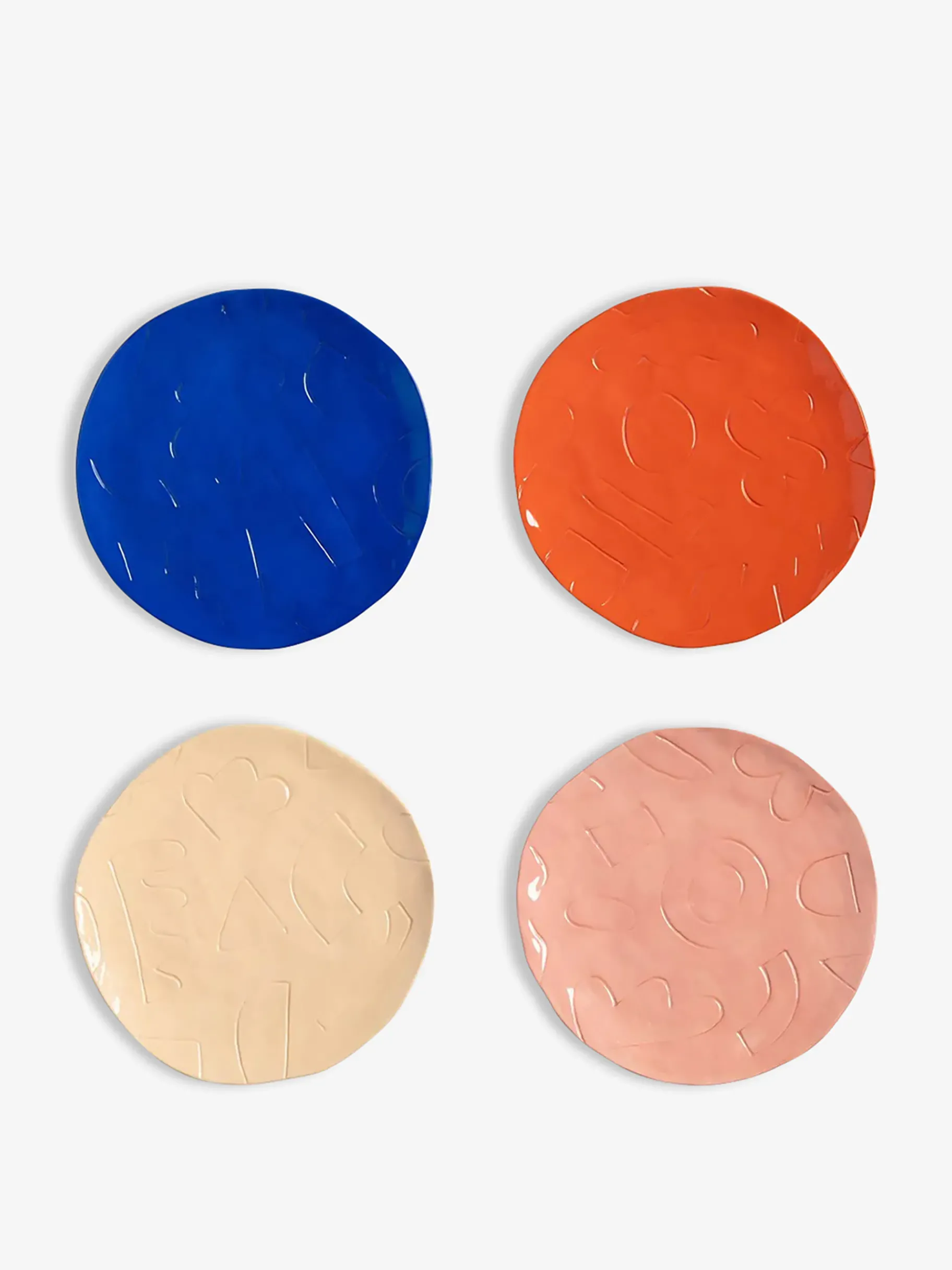 BENSIMON Assiettes<Set de 4 assiettes etch - &klevering MULTICOLORE
