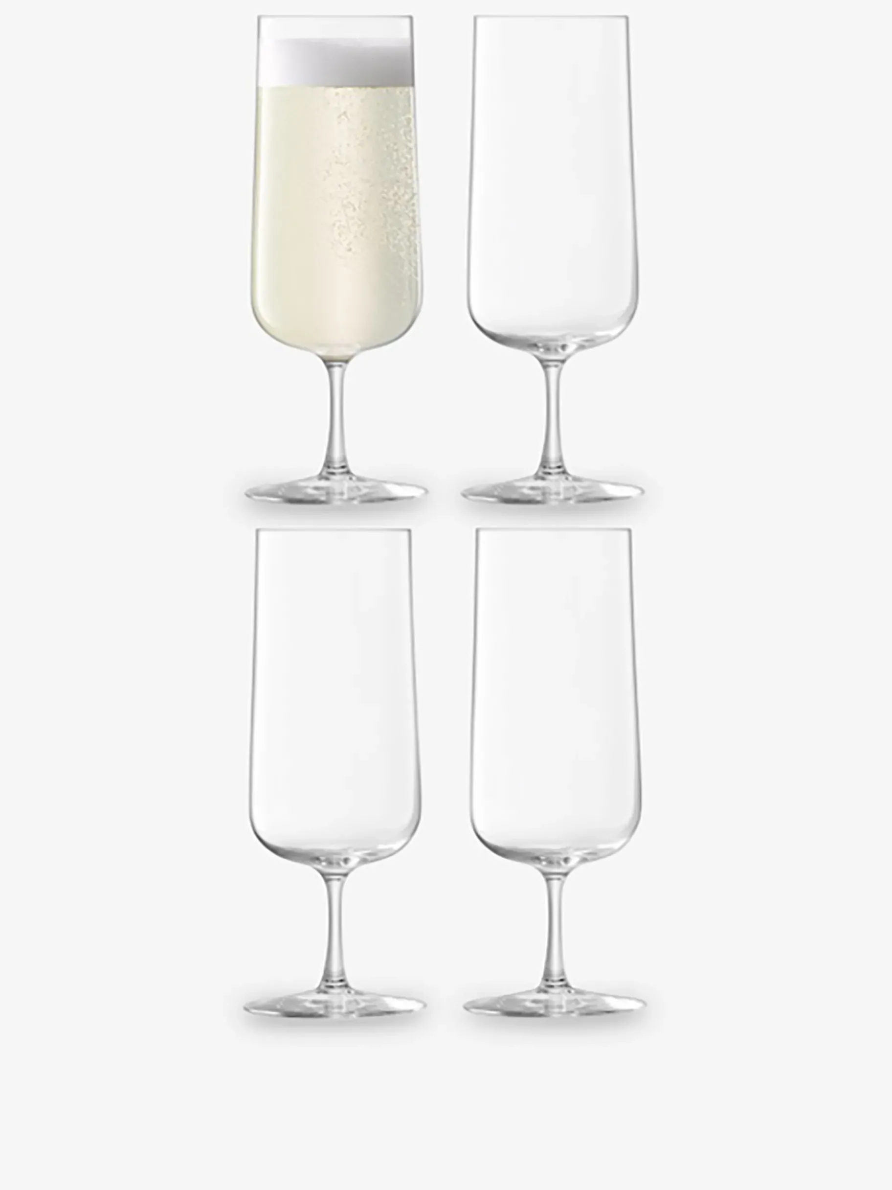 BENSIMON Verres & Carafes<Set de 4 flutes a champagne - lsa TRANSPARENT