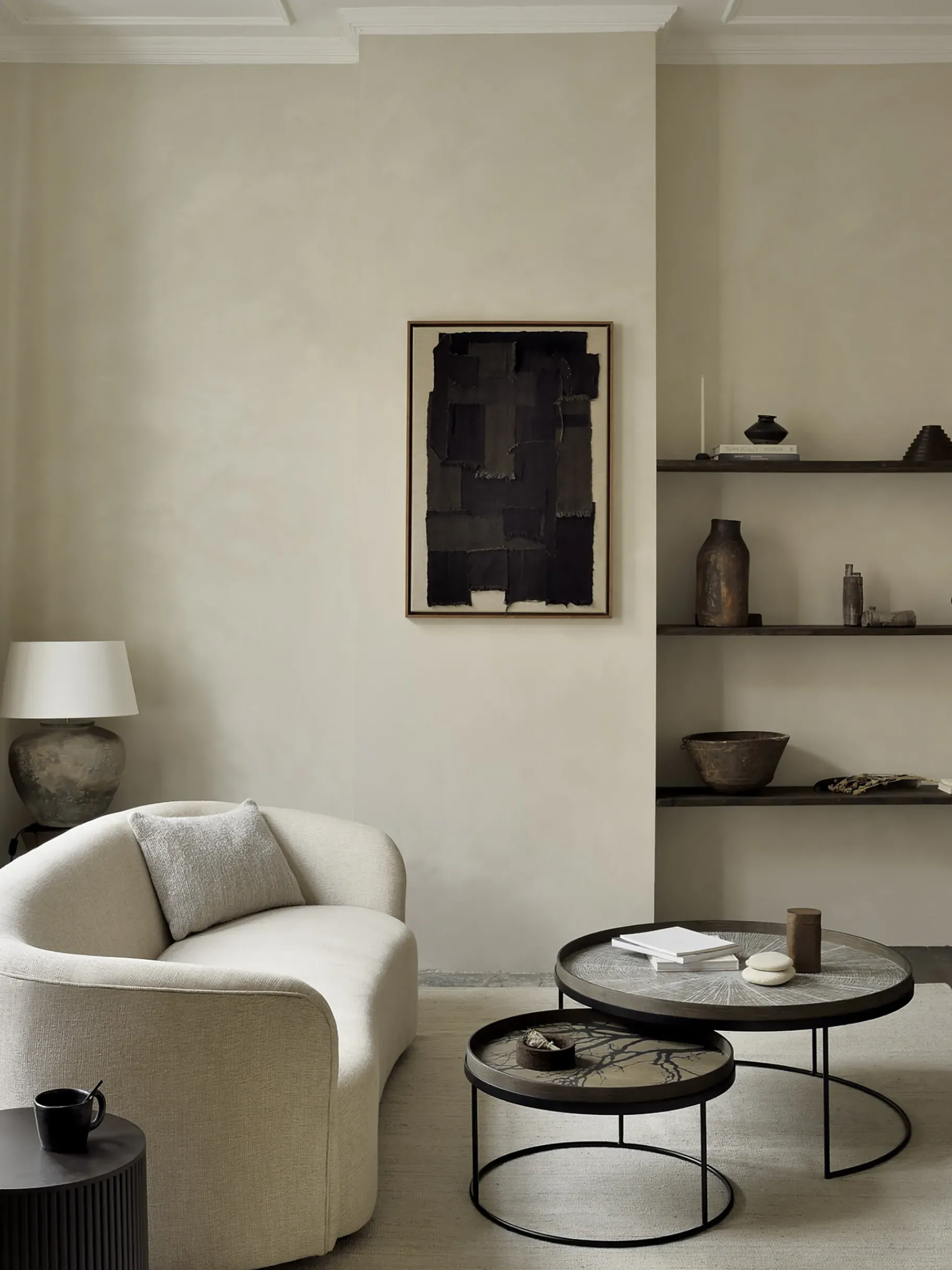 BENSIMON Tables & Consoles<Set de 2 tables basses a plateaux - ethnicraft NOIR